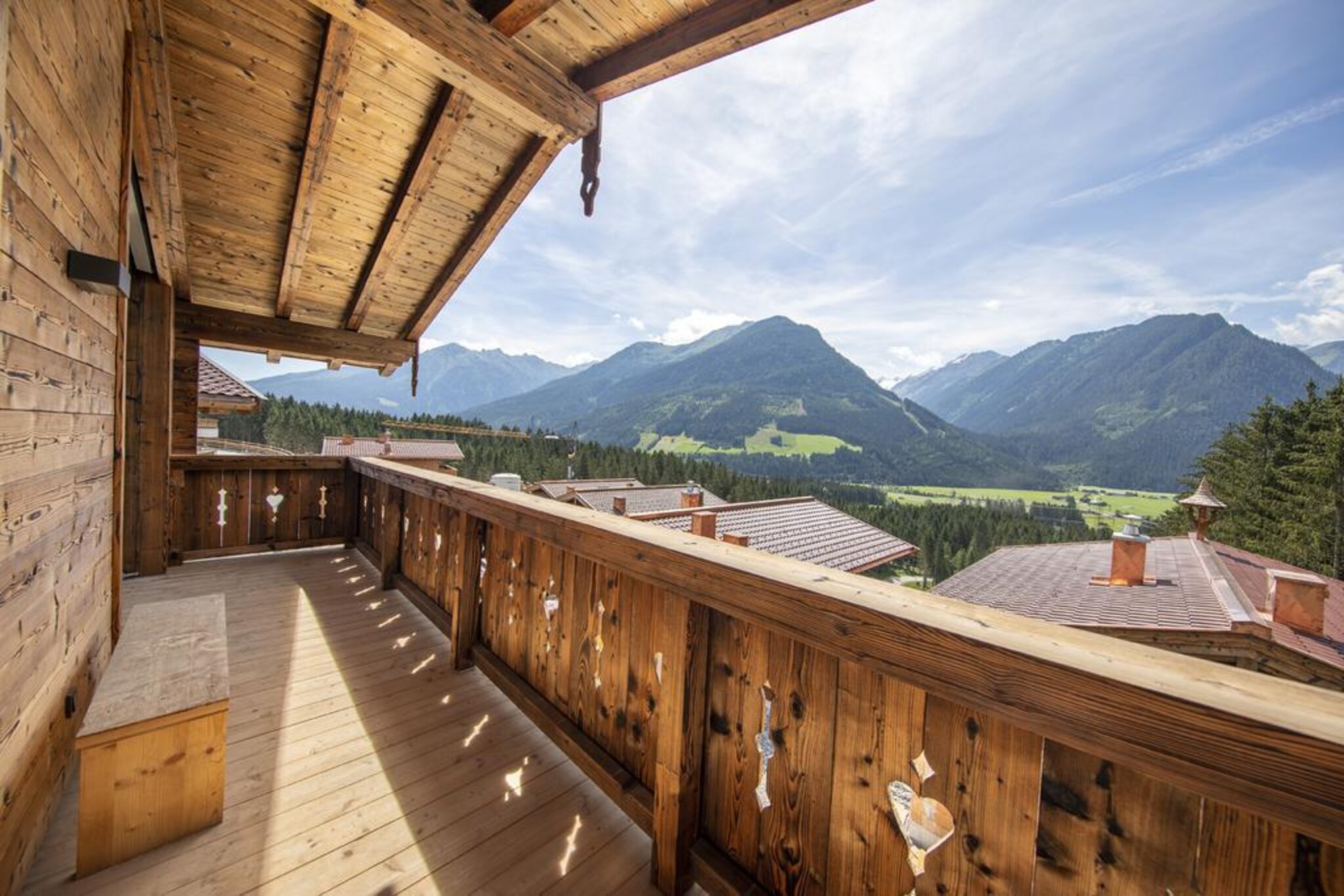 Nationalpark Chalet Arventalspitze-Uitzicht zomer