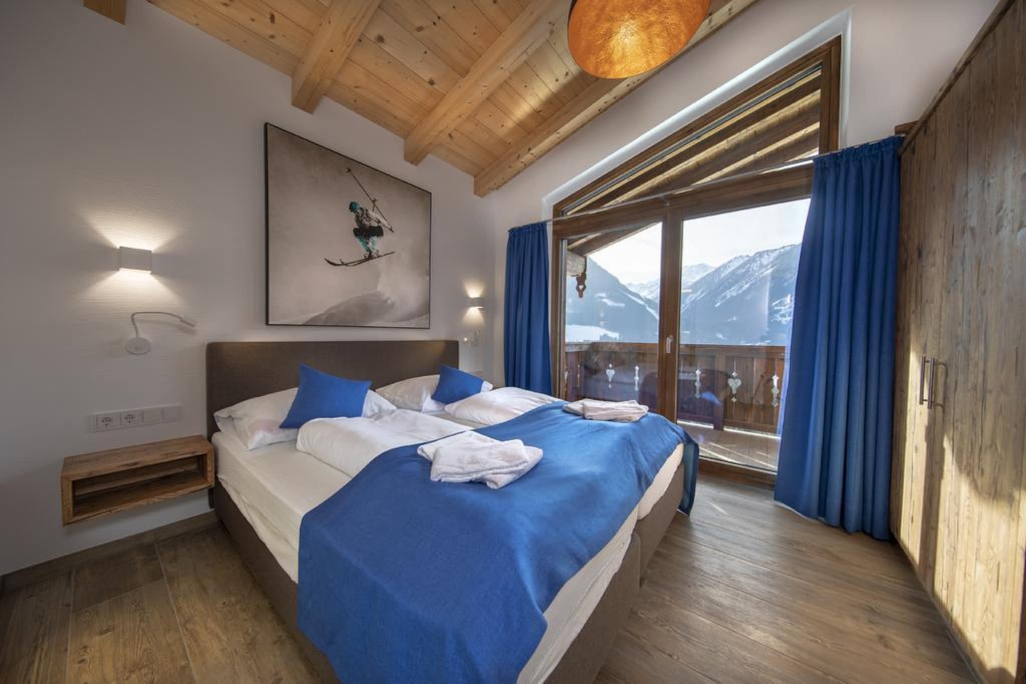 Nationalpark Chalet Arventalspitze-Slaapkamer