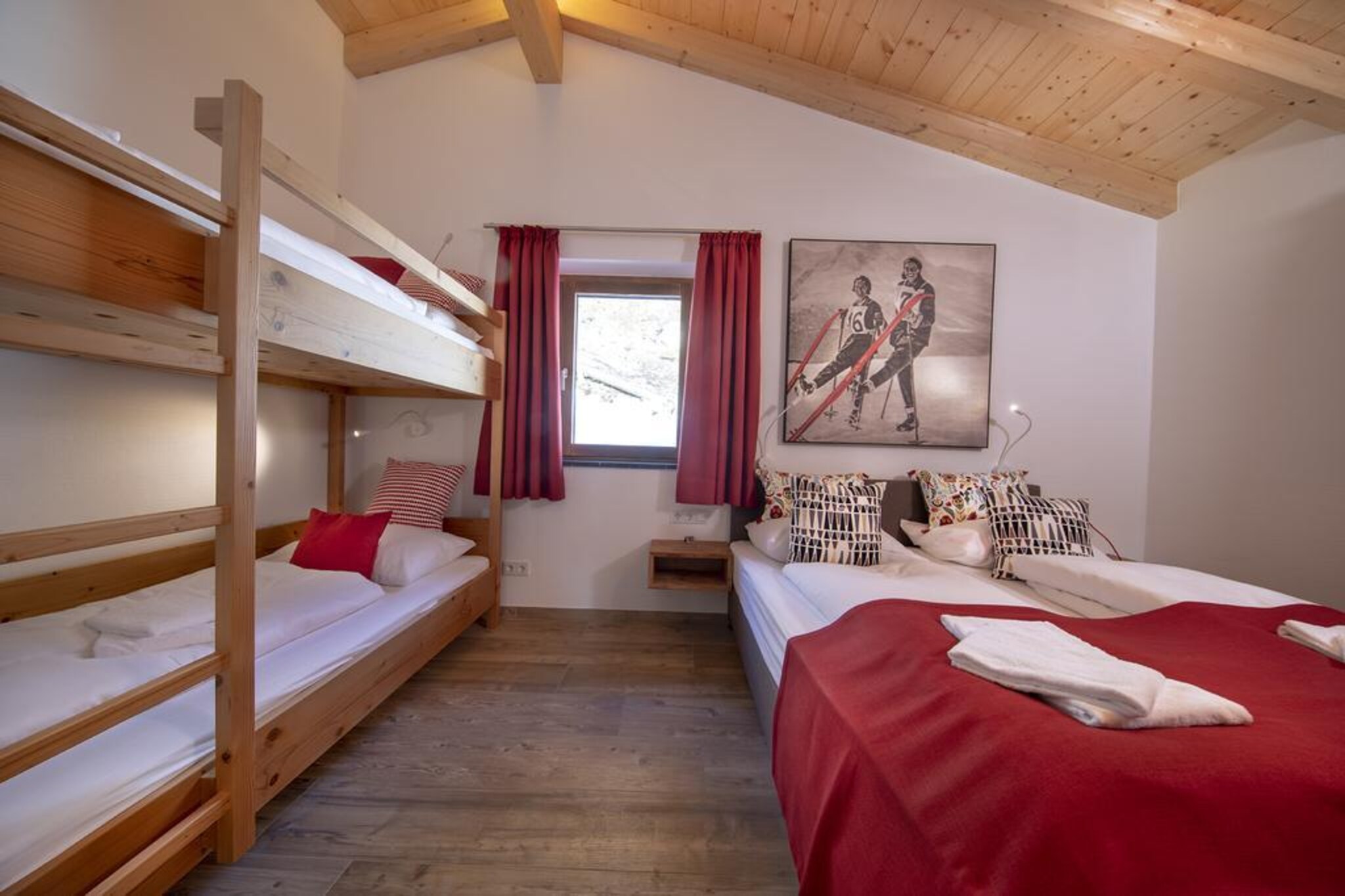 Nationalpark Chalet Arventalspitze-Slaapkamer
