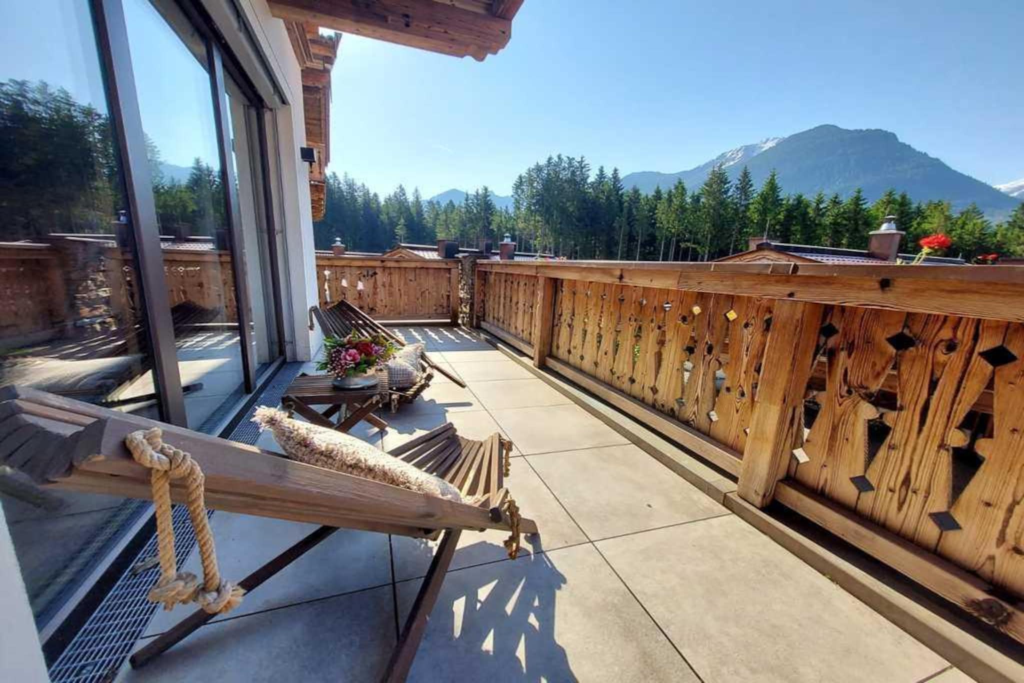 Nationalpark Chalet Jagdhausspitze-Uitzicht zomer