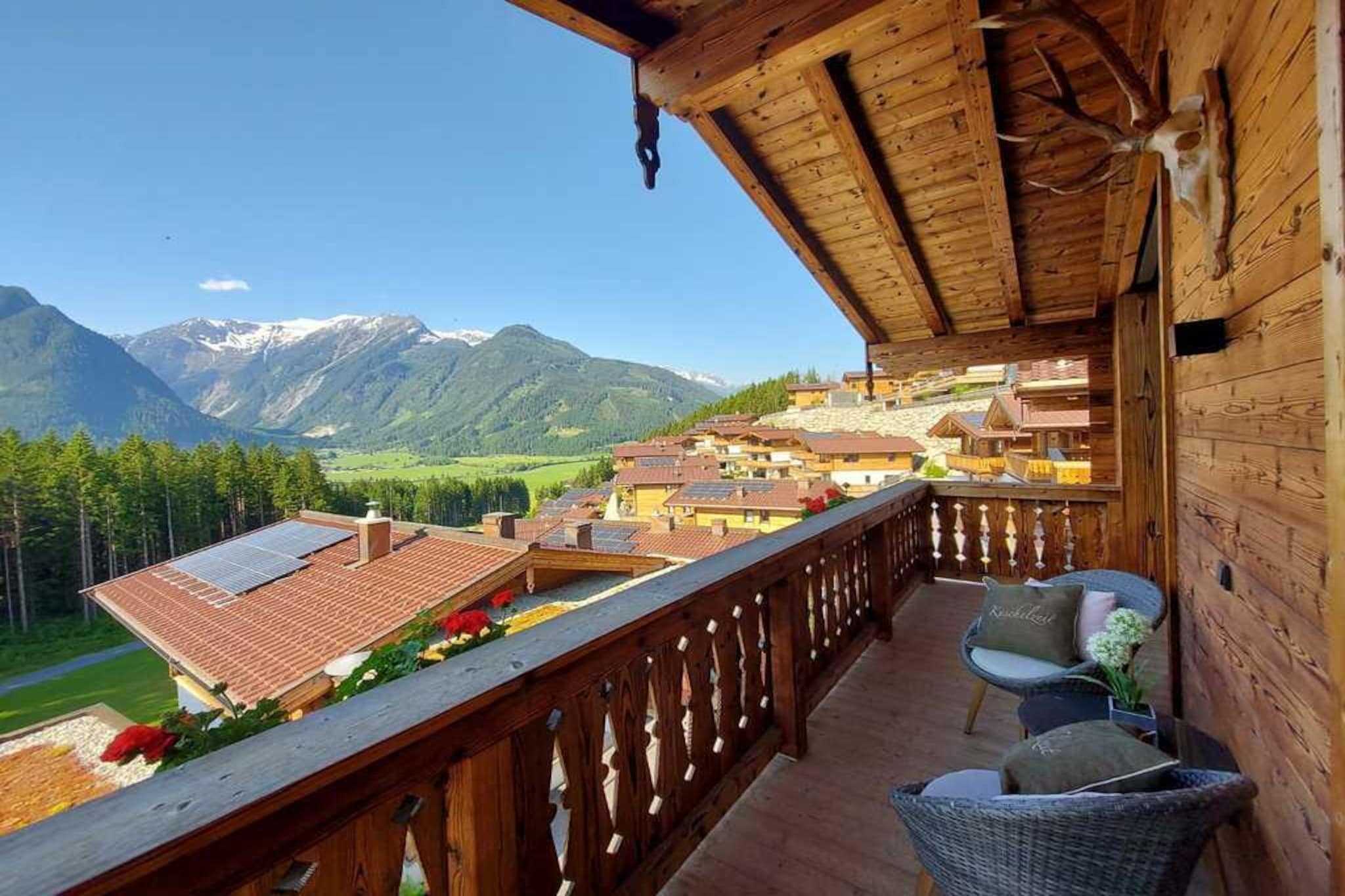 Nationalpark Chalet Jagdhausspitze-Uitzicht winter