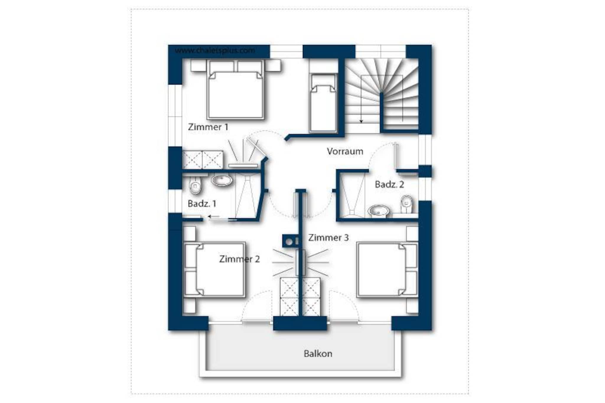 Nationalpark Chalet Jagdhausspitze-Plattegrond