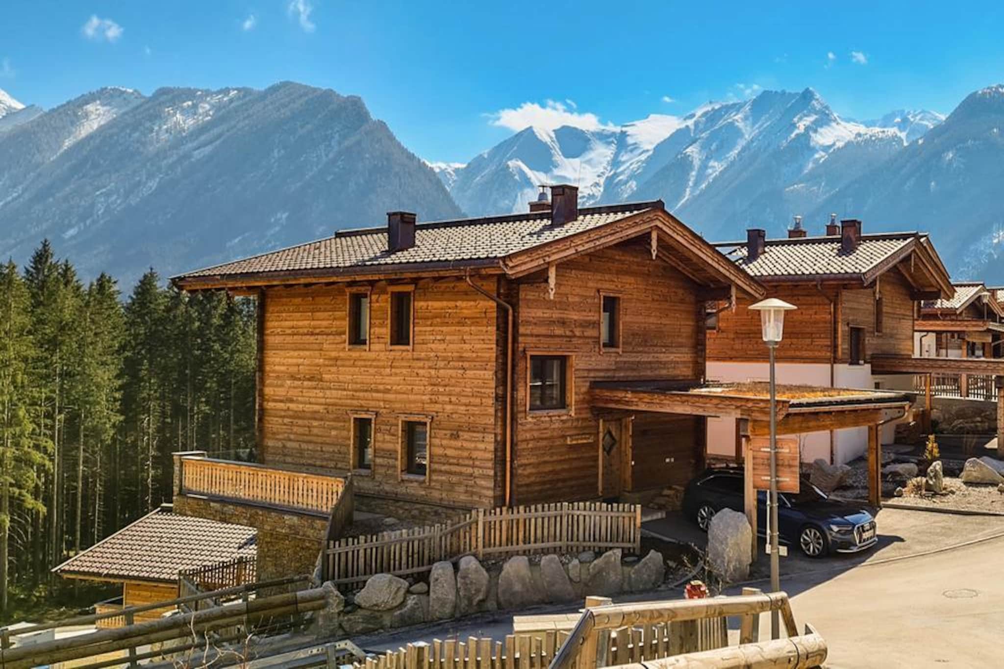 Nationalpark Chalet Goldbergspitze-Gebieden zomer 1km
