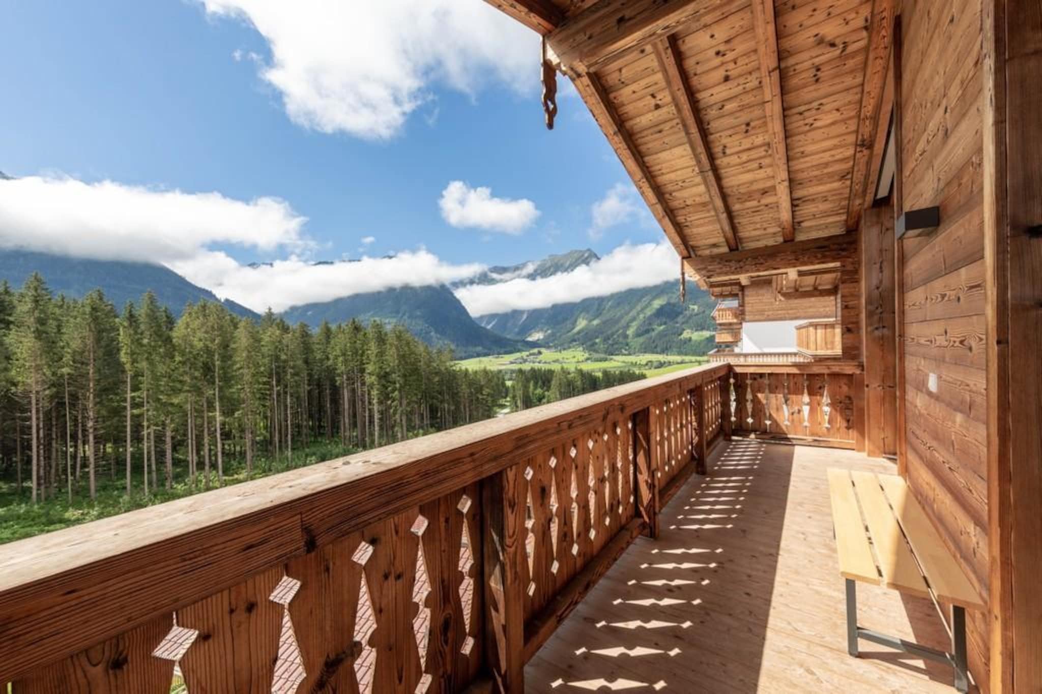 Nationalpark Chalet Goldbergspitze-Uitzicht zomer