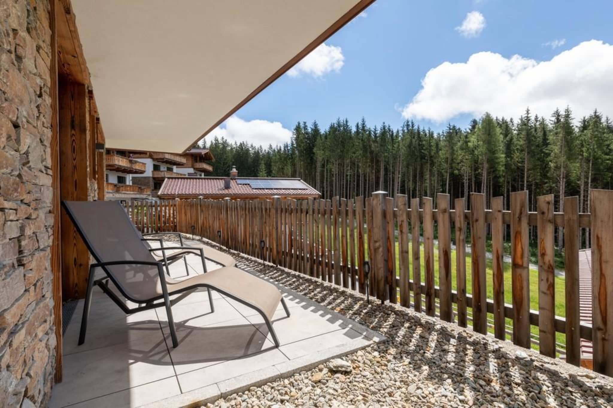 Nationalpark Chalet Goldbergspitze-Uitzicht zomer