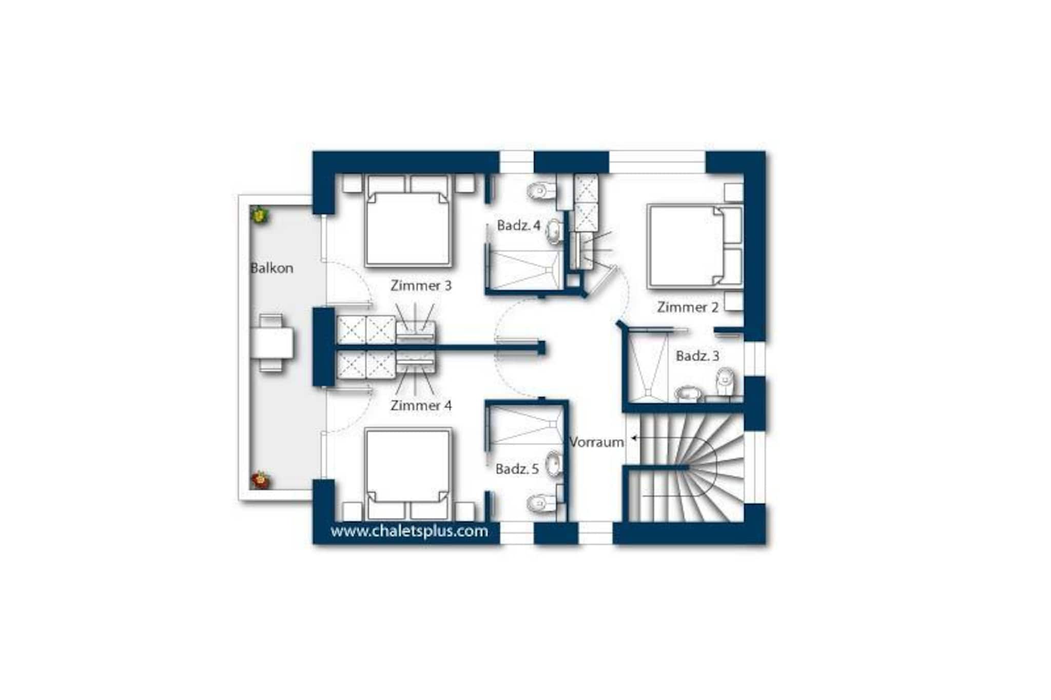 Nationalpark Chalet Goldbergspitze-Plattegrond