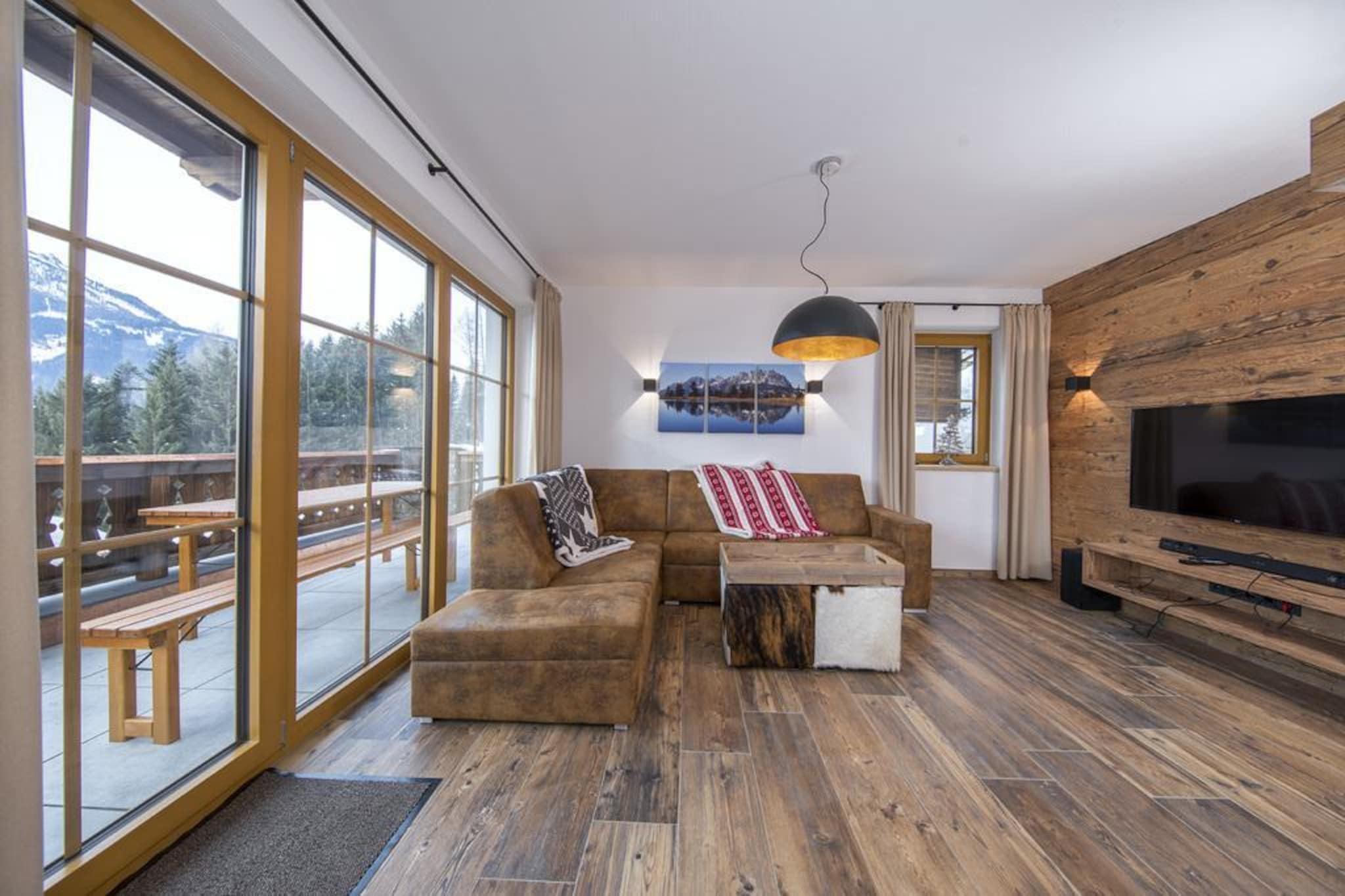 Nationalpark Chalet Rainerhorn-Living room