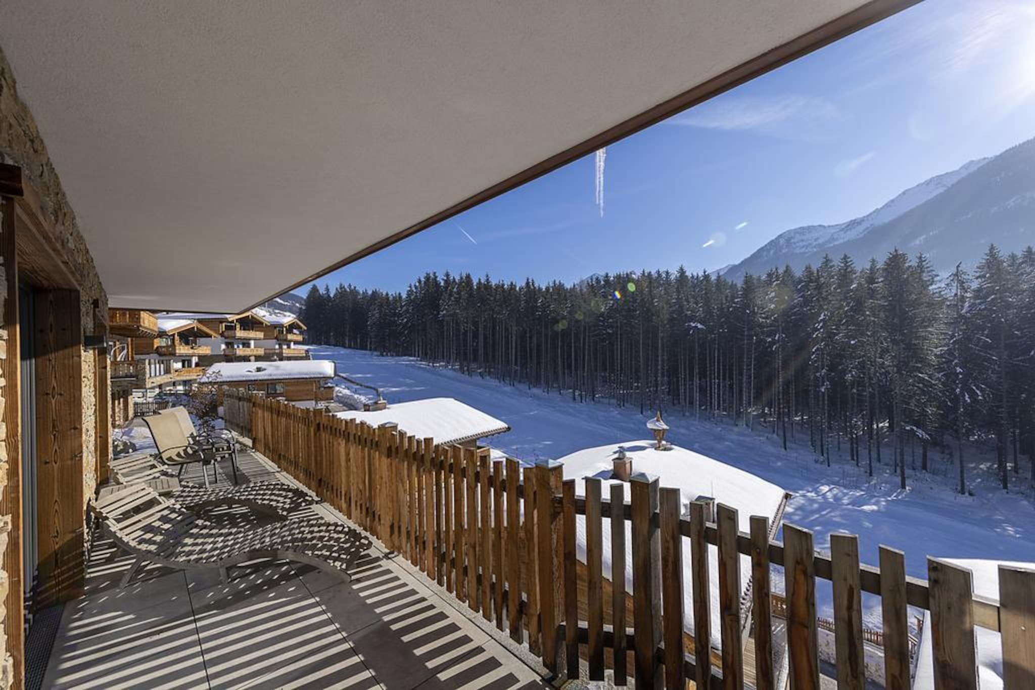 Nationalpark Chalet Habachspitze-Uitzicht winter