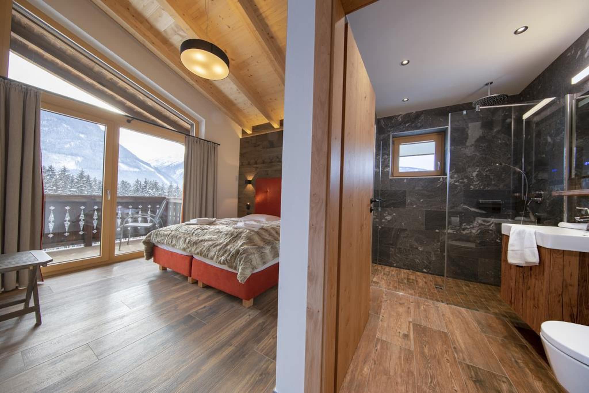 Nationalpark Chalet Habachspitze-Slaapkamer