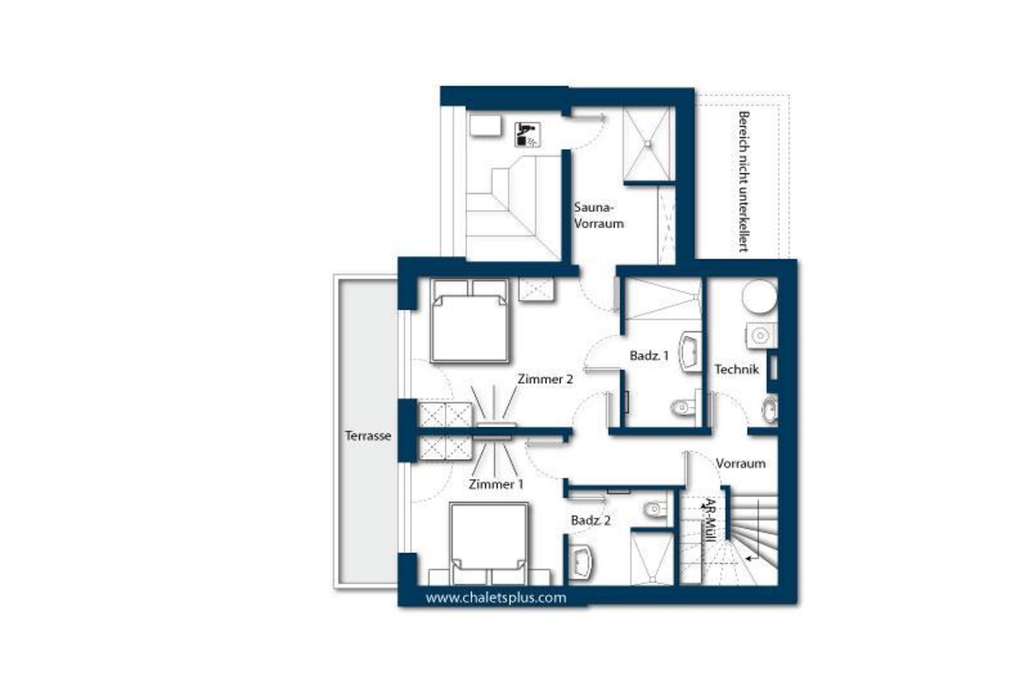 Nationalpark Chalet Habachspitze-Plattegrond