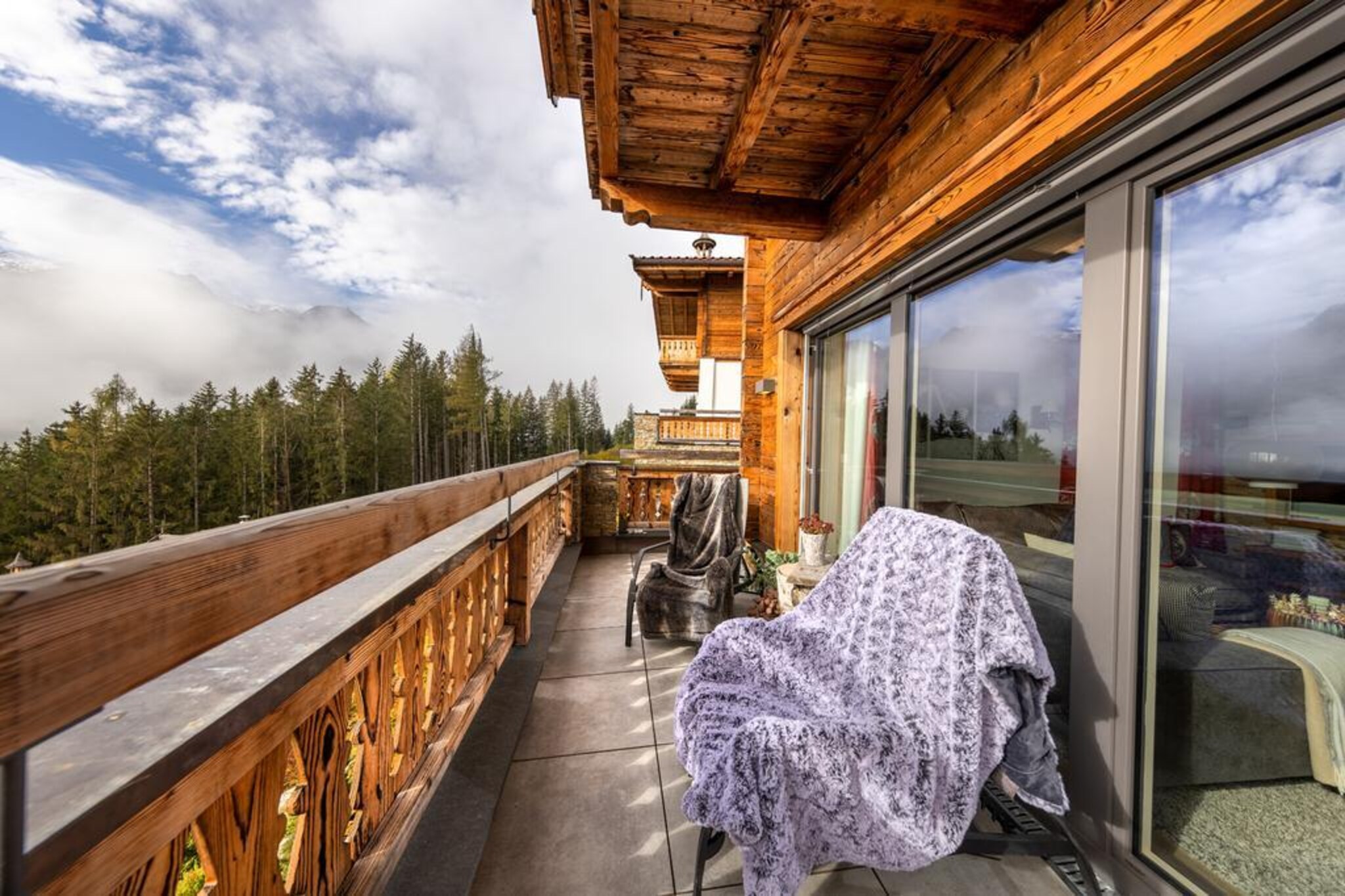 Nationalpark Chalet Hohe Warte-Uitzicht zomer