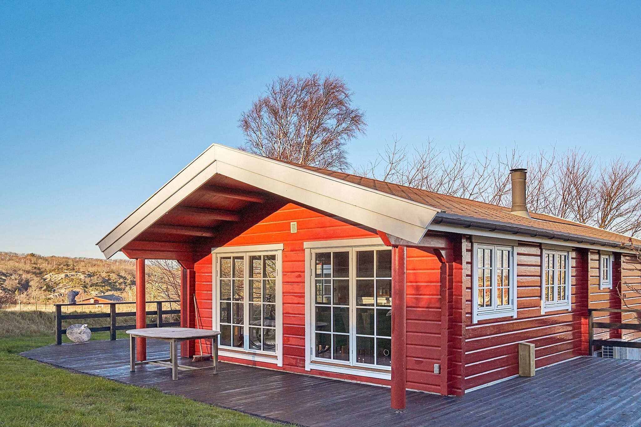 Panoramisches Blockhaus in Sandvig-By Traum