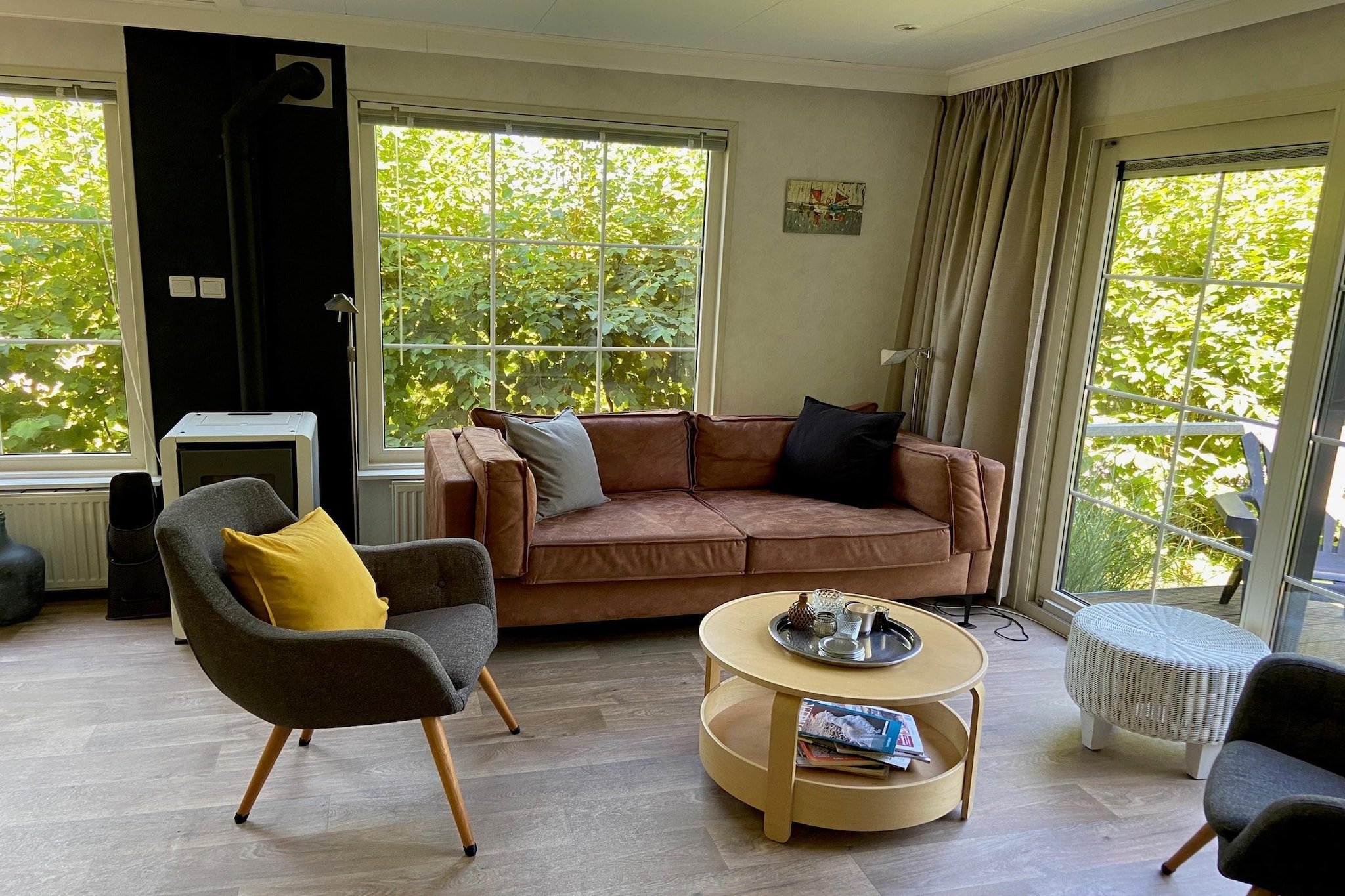Recreatiepark Wiringherlant - Wiringher Chalet 94-Woonkamer