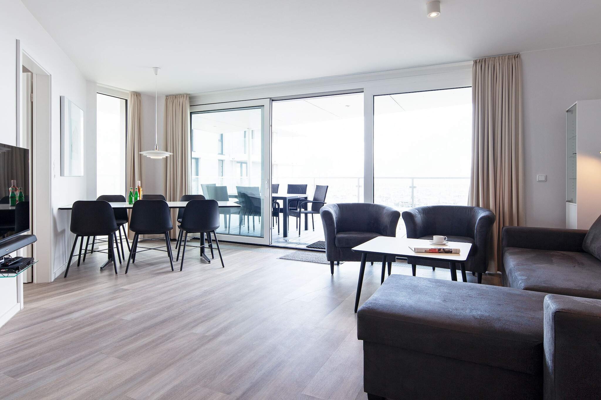 Exclusief vakantieappartement aan de haven - Binnen