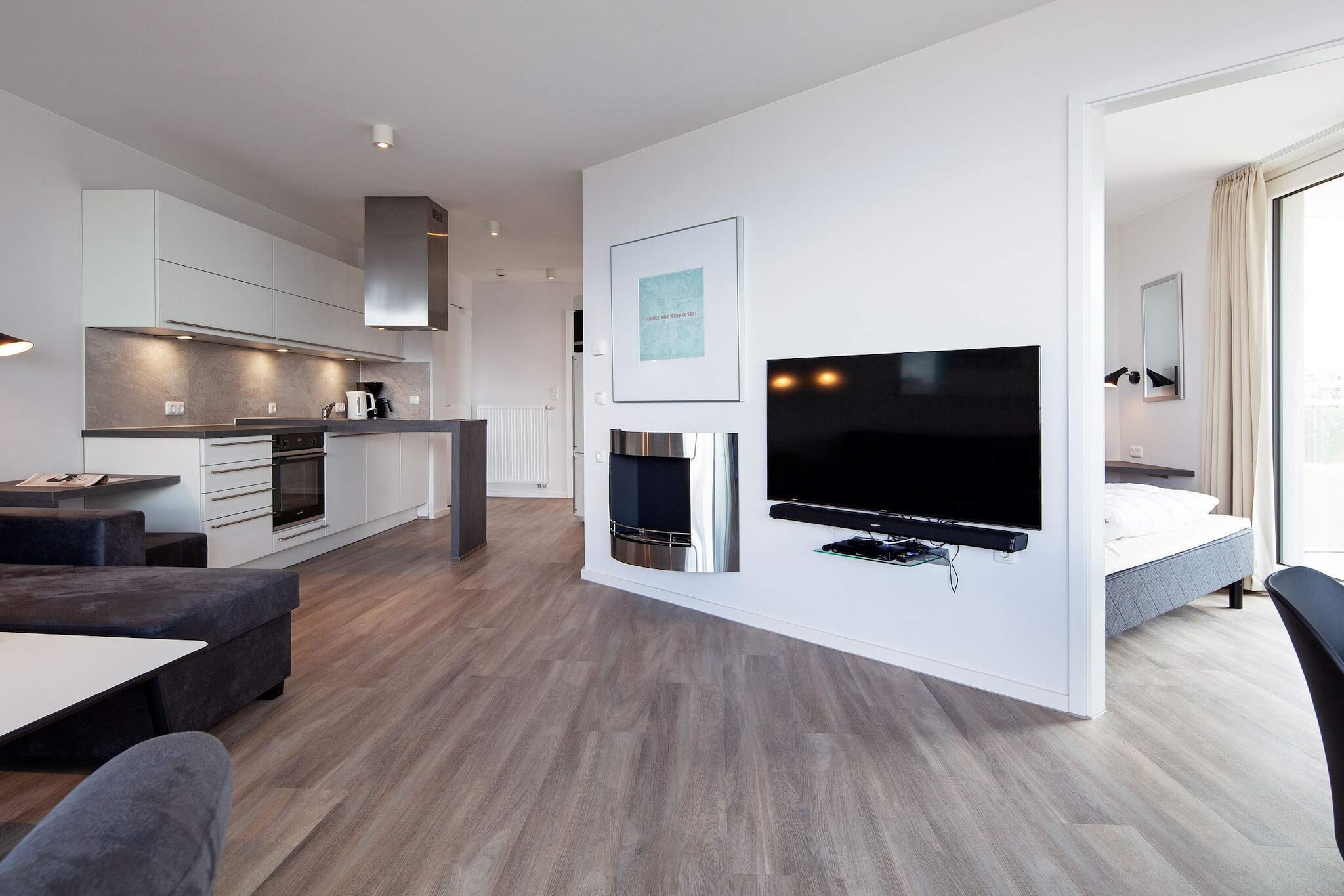 Exclusief vakantieappartement aan de haven - Binnen