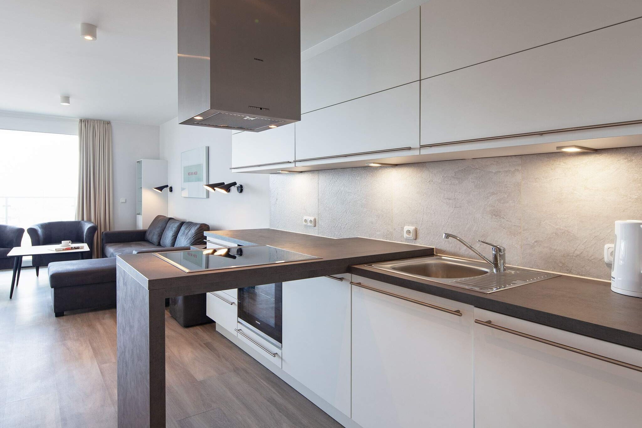 Exclusief vakantieappartement aan de haven - Binnen