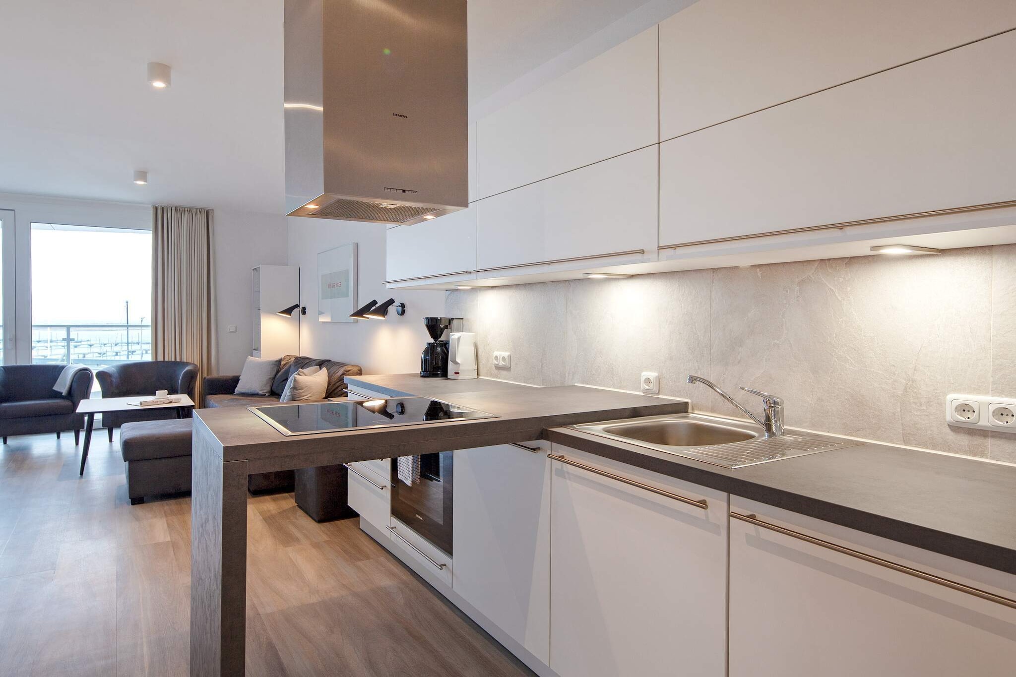 Modern designappartement aan zee - Binnen