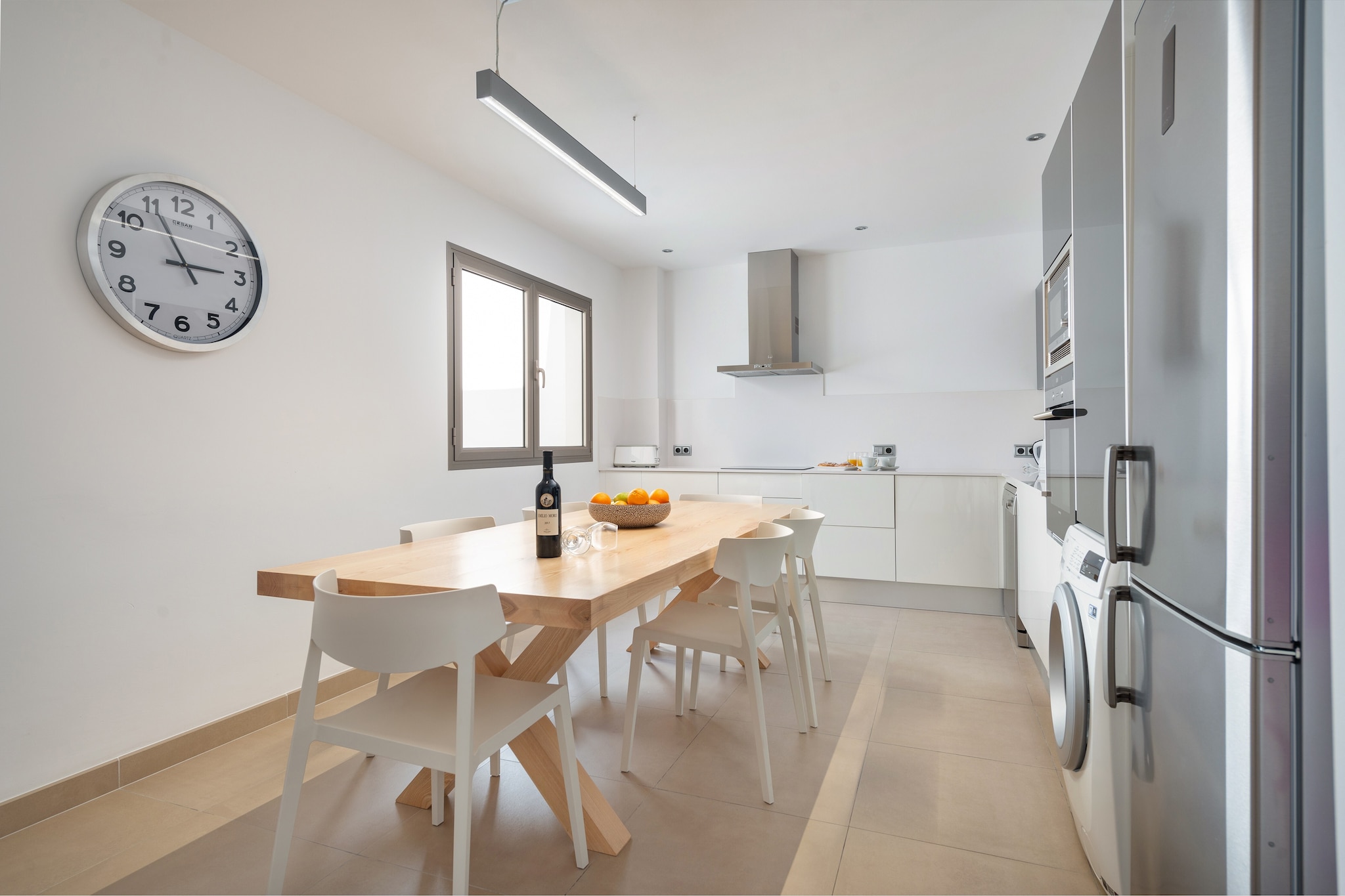 The apartment has a large private terrace that is wonderfully equipped to enjoy the good weather on the island with your loved ones and also admire the sea at the end of the street. The apartment, which is in a residential area of the town, is located on the first floor of the building, has only one more neighbour and has independent access. 

Inside, the apartment has a modern and cosy style. The living room offers a TV with satellite channels and AC. The modern kitchen-diner is fully equipped and has a ceramic hob. Here you also find the washing machine, iron and ironing board. In the apartment there are two bedrooms, both with double bed, wardrobe and AC. One of them also has an en-suite bathroom with shower. There is also another bathroom with a shower for the rest of the house. Finally, we can prepare a cot and a high chair in case you are travelling with your baby. 

Can Picafort is a family destination on the island of Mallorca that has a fabulous beach of fine sand and transparent waters. There you will find all the necessary services for an independent stay such as bars, restaurants, shops and supermarkets. Not far away you reach the paradisaical beaches of Ses Casetes dels Capellans or Playa de Muro. You can also visit the medieval town of Alcudia, go to Pollensa on market day or spend a different day playing golf in front of the sea at the Alcanada course. Consult the advertiser for possible charges. Pets are not allowed. The holding of events is forbidden. 
Distances
Beach: 0.240 km - Can Picafort
Airport: 65.3 km - Son Sant Joan
Golf course: 15.9 km - Club de Golf Alcanada
Town: 0.230 km - Can Picafort
Train station: 15.7 km - Sa Pobla
Bus stop: 0.550 km - Can Picafort
Ferry: 13.3 km - Port d'Alcúdia
Hospital: 27.7 km - Hospital Comarcal d'Inca
Tourist license: ETVPL/15224Single Rental Registry: ESFCTU00000701100104285500000000000000000ETVPL/152246There's a mandatory tourist tax in Balearic Islands, called Ecotasa. All guests, except people under 16 years, have to pay this tax. The amount varies between 0.55€/night and guest during the low season and 2.2€/night and guest during  the high season .The tax is reduced by half from the 9th day for your stay. Homerti - Central de Reservas CR/33