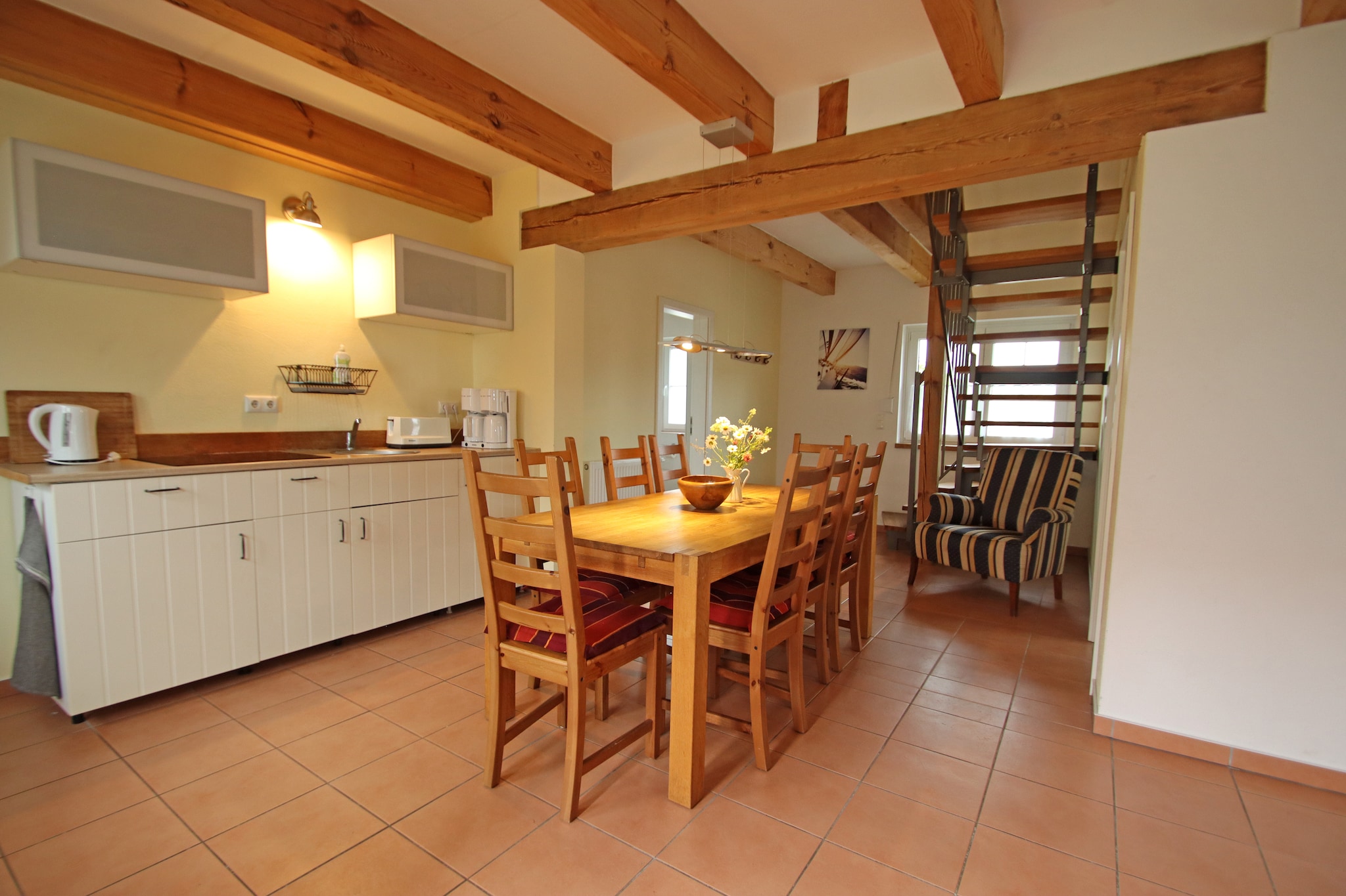 Appartement 4 rechts außen - Woonkamer