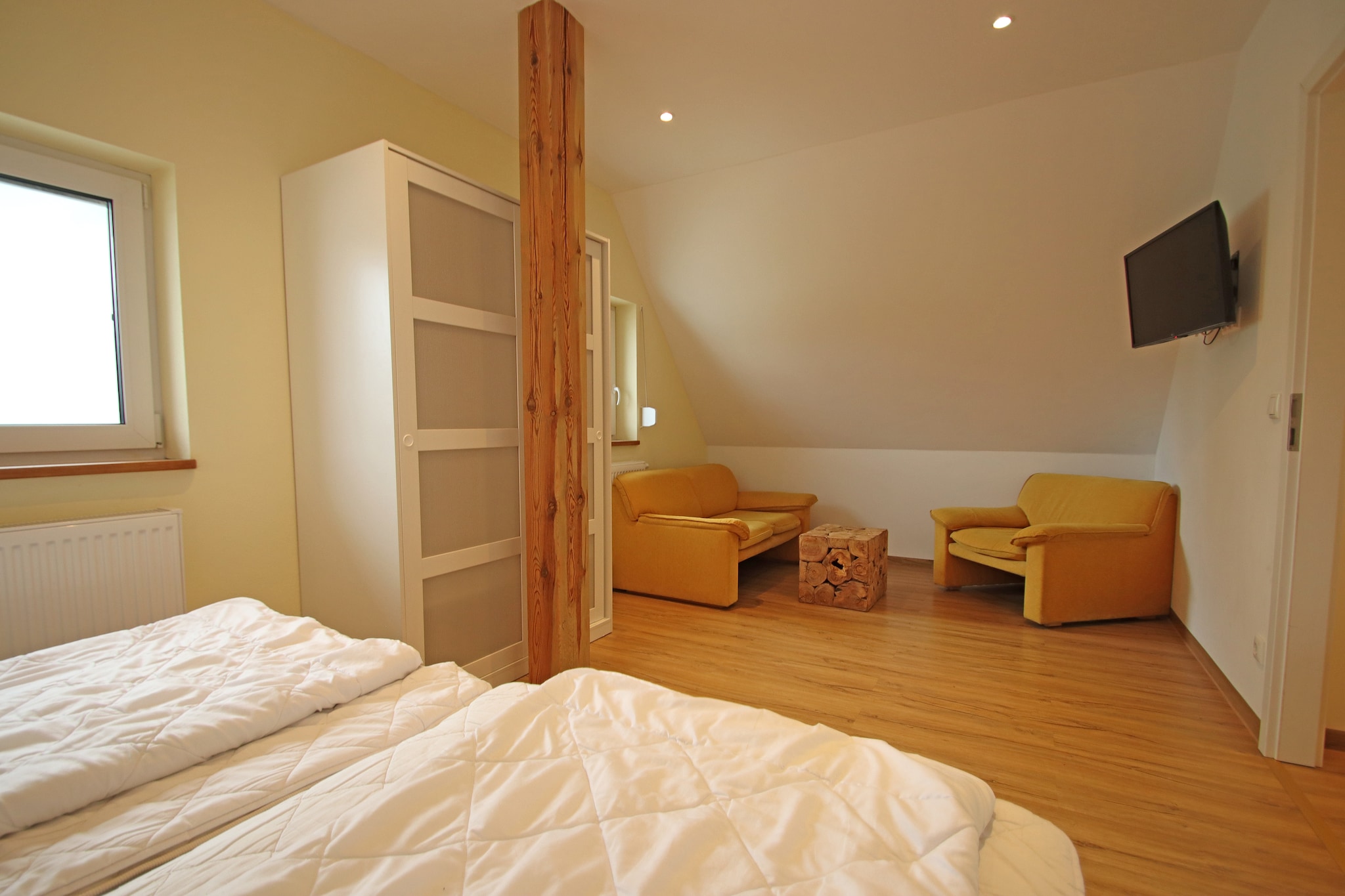 Appartement 4 rechts außen - Slaapkamer