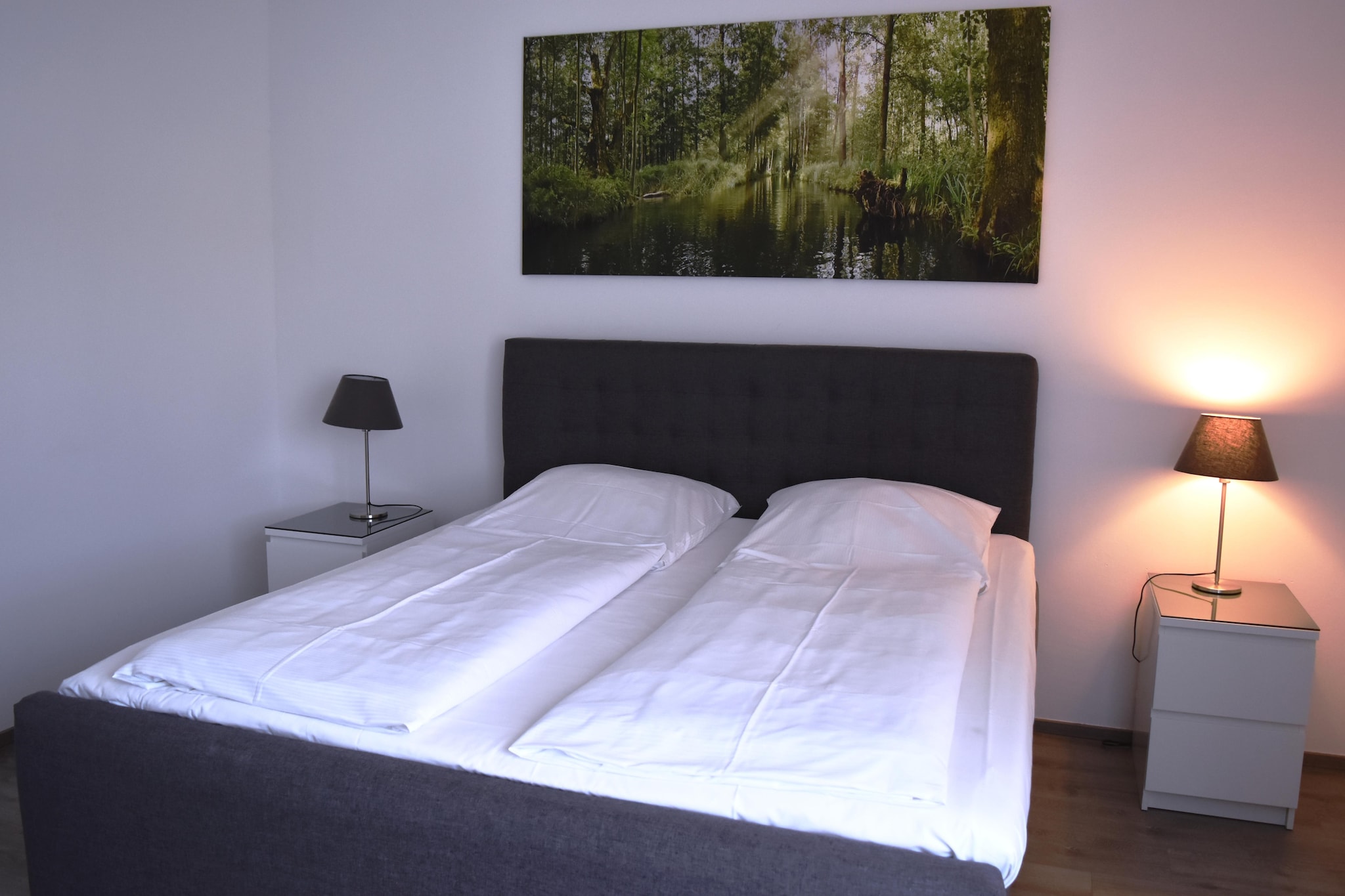 Apartment 65 qm mit Spreeblick-Slaapkamer