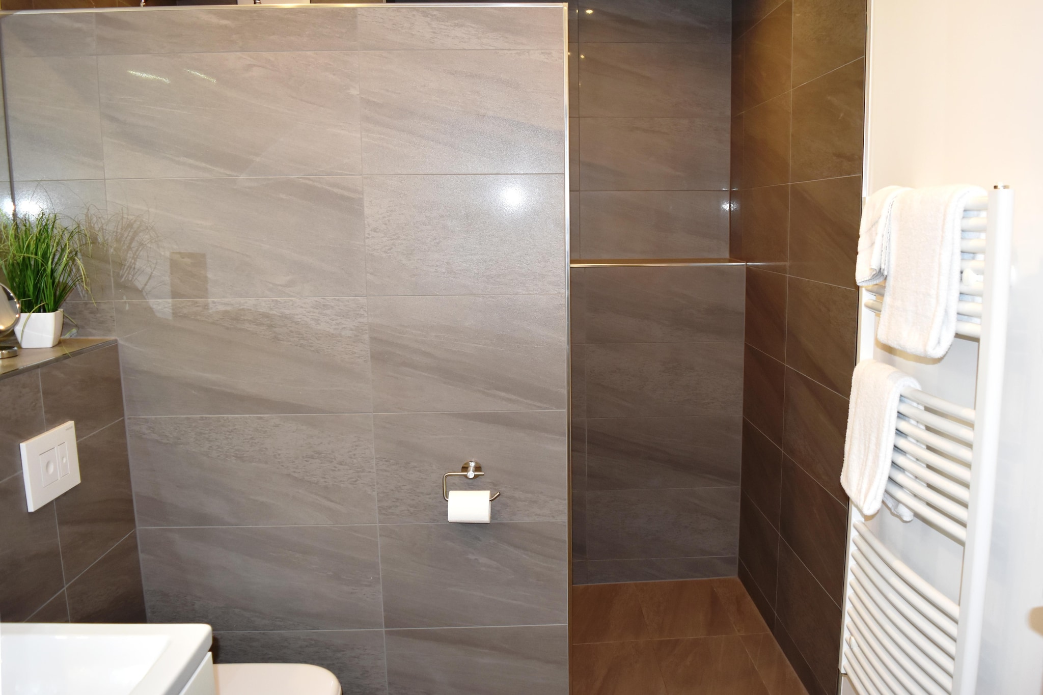 Apartment 75 qm mit Spreeblick-Badkamer