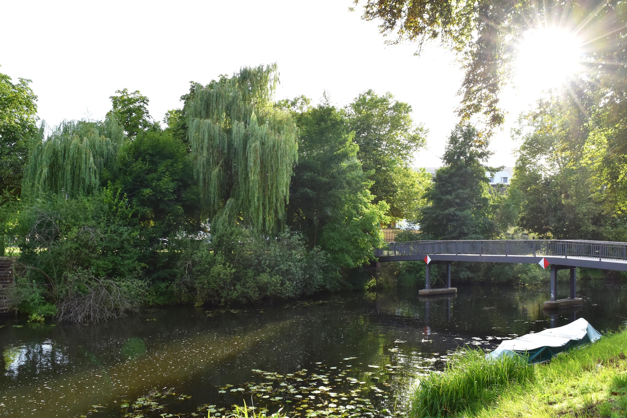 Apartment 75 qm mit Spreeblick-Uitzicht zomer