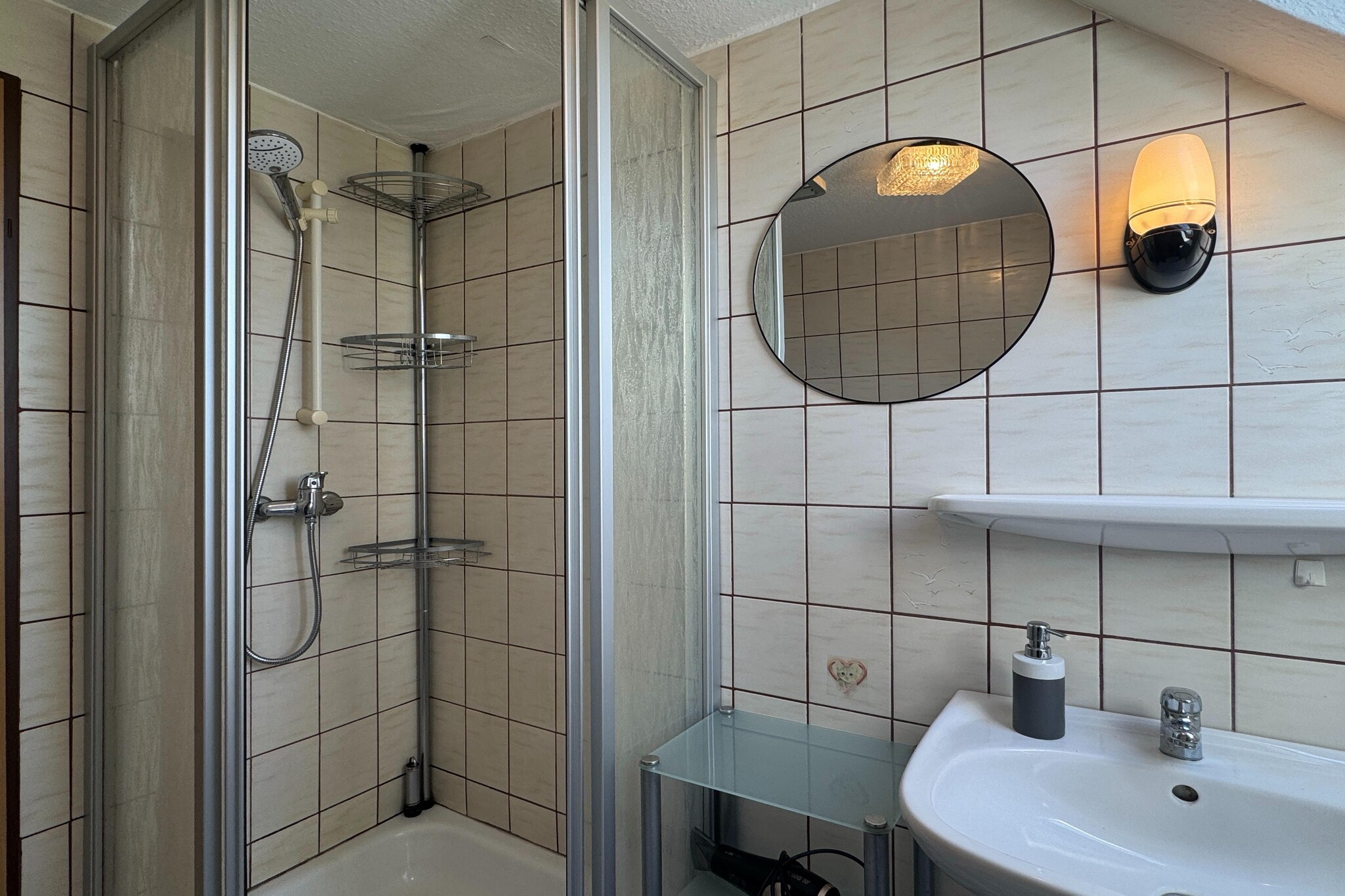 Ferienwohnung Moorhusen-Badkamer