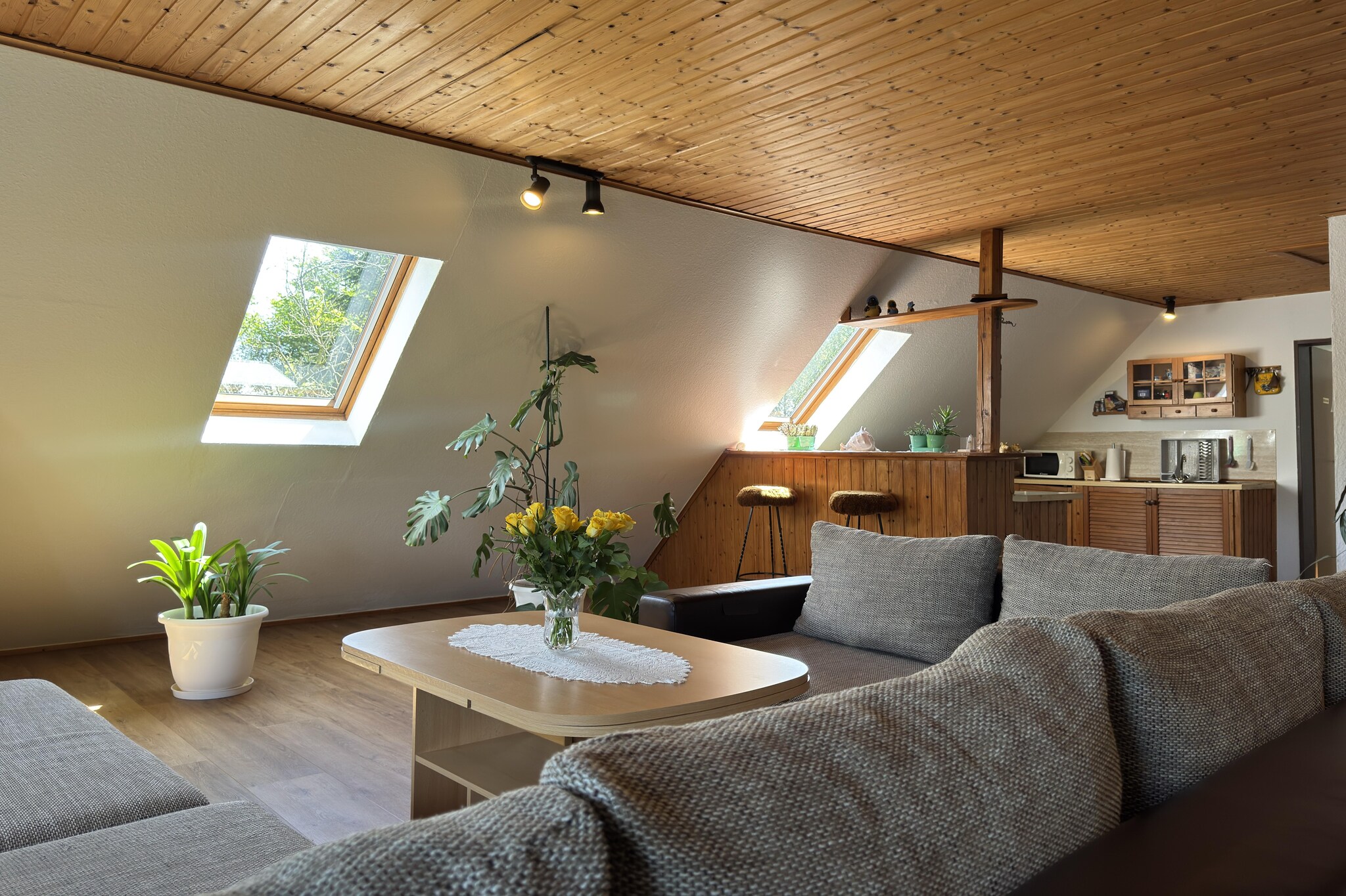 Ferienwohnung Moorhusen-Woonkamer