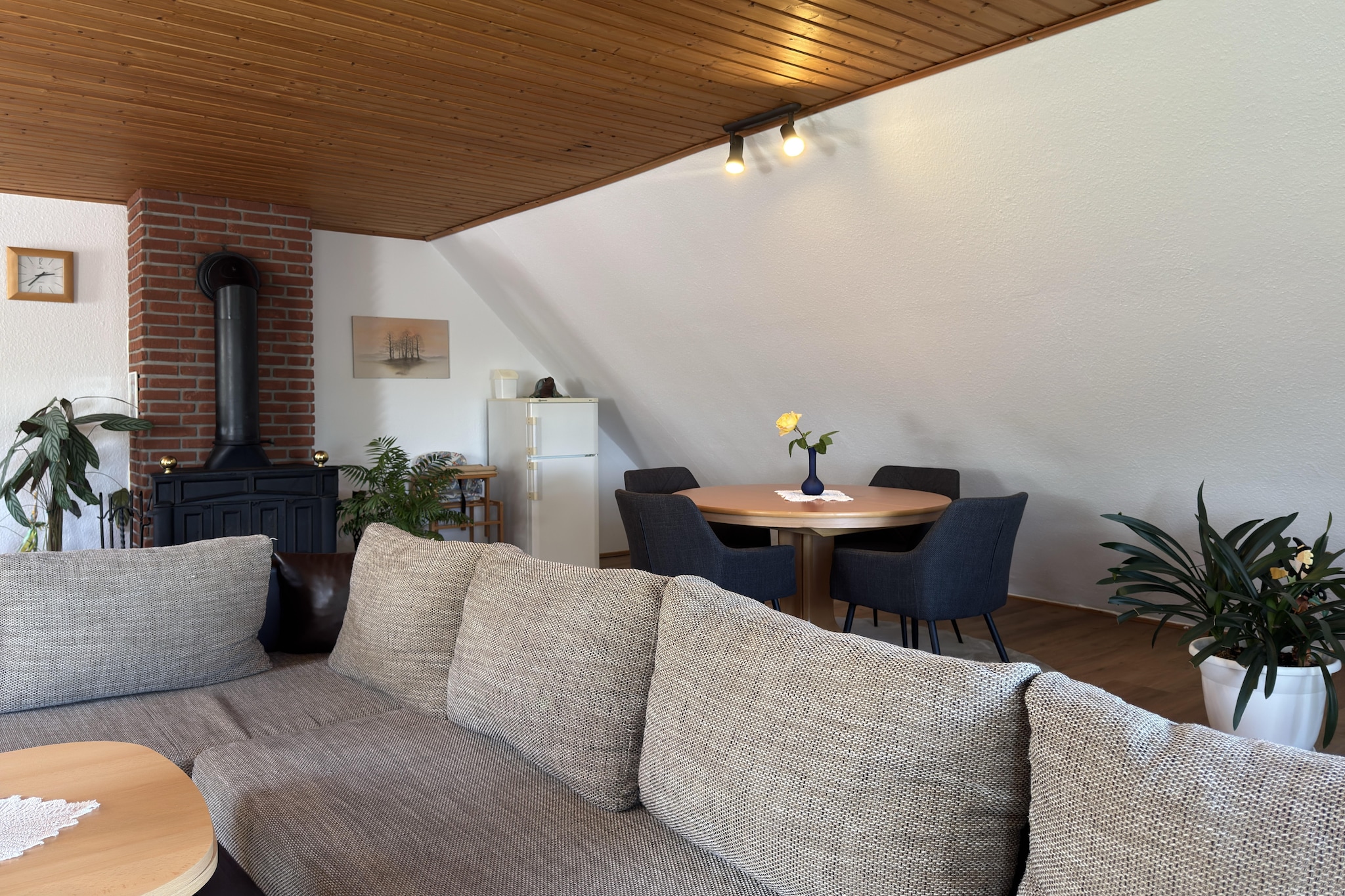 Ferienwohnung Moorhusen-Woonkamer