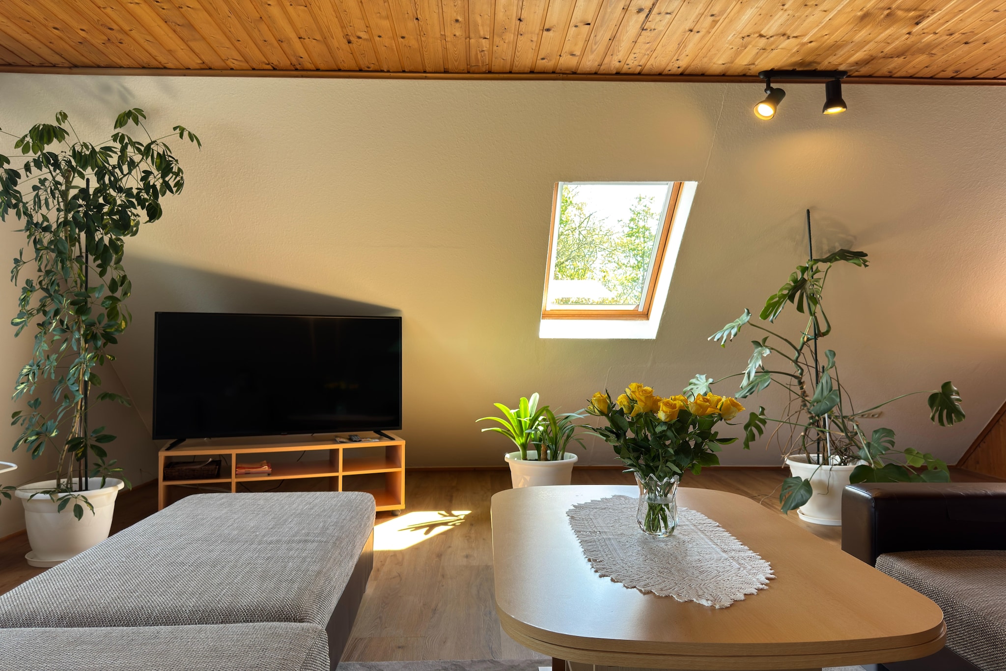 Ferienwohnung Moorhusen-Woonkamer