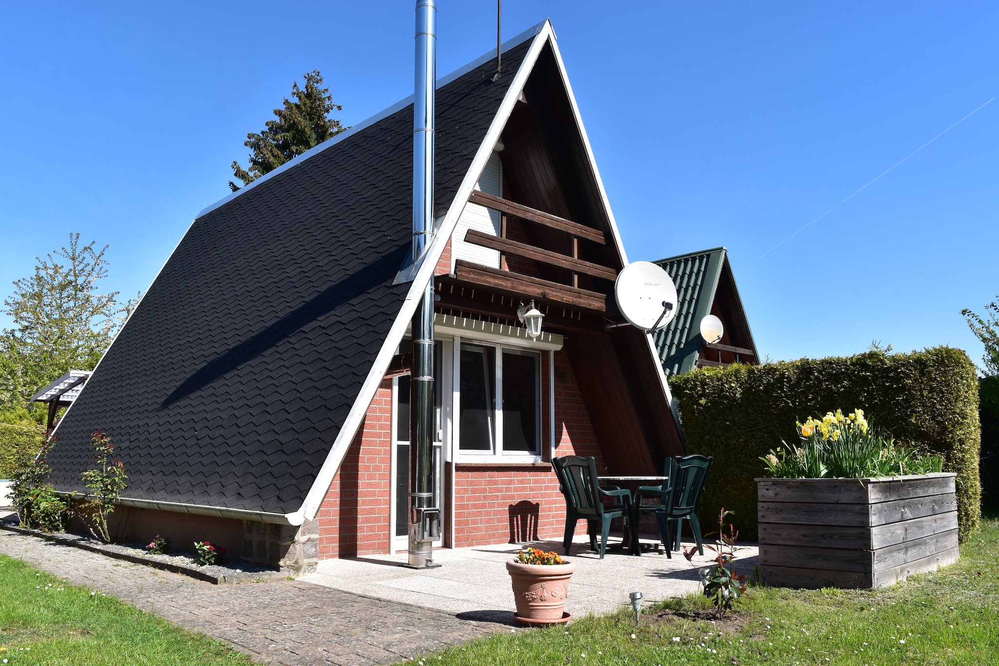 Ferienhaus 55 qm-Buitenkant zomer