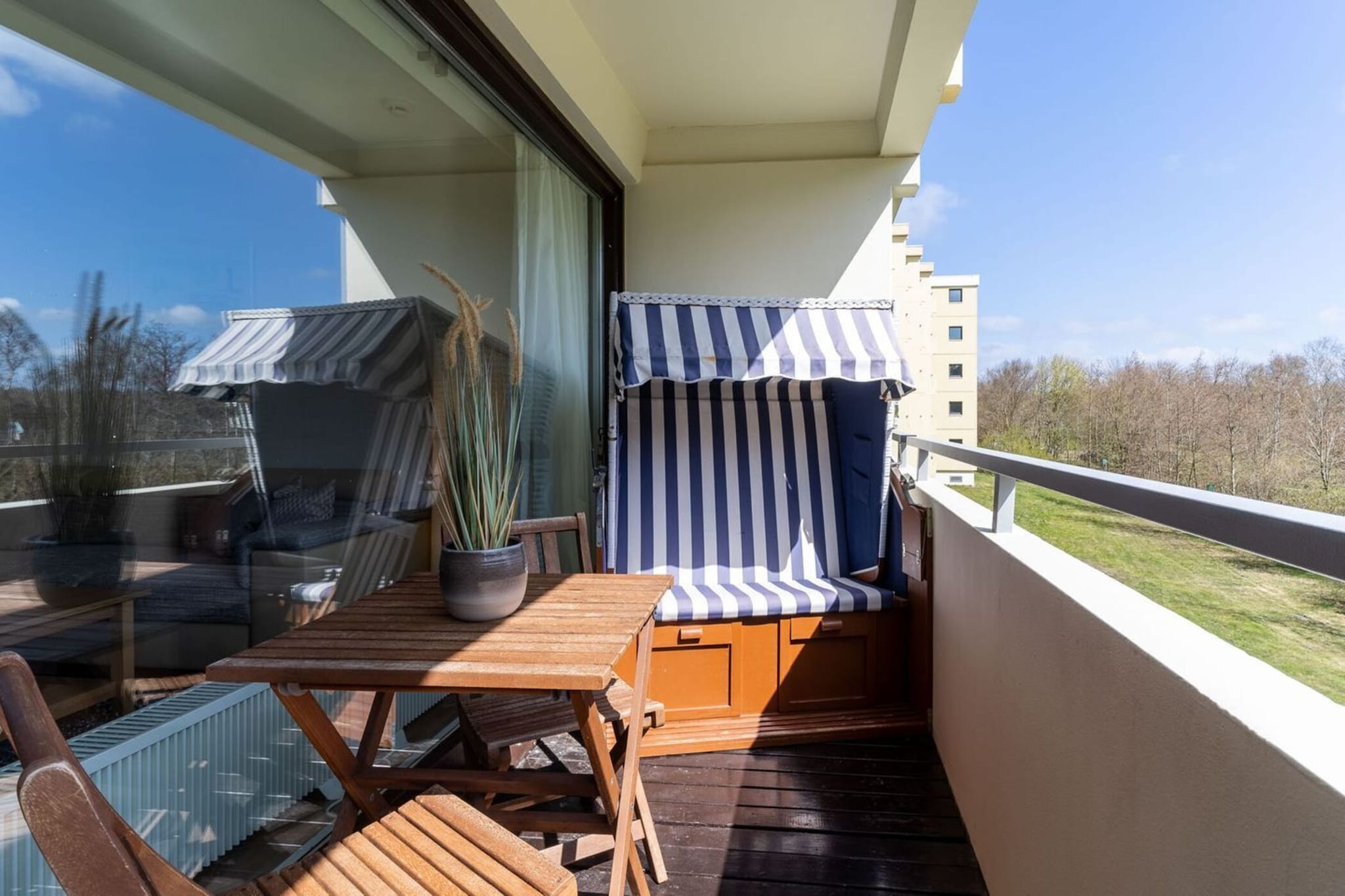 Ferienwohnung Atlantic St Peter - Ording-Terrasbalkon