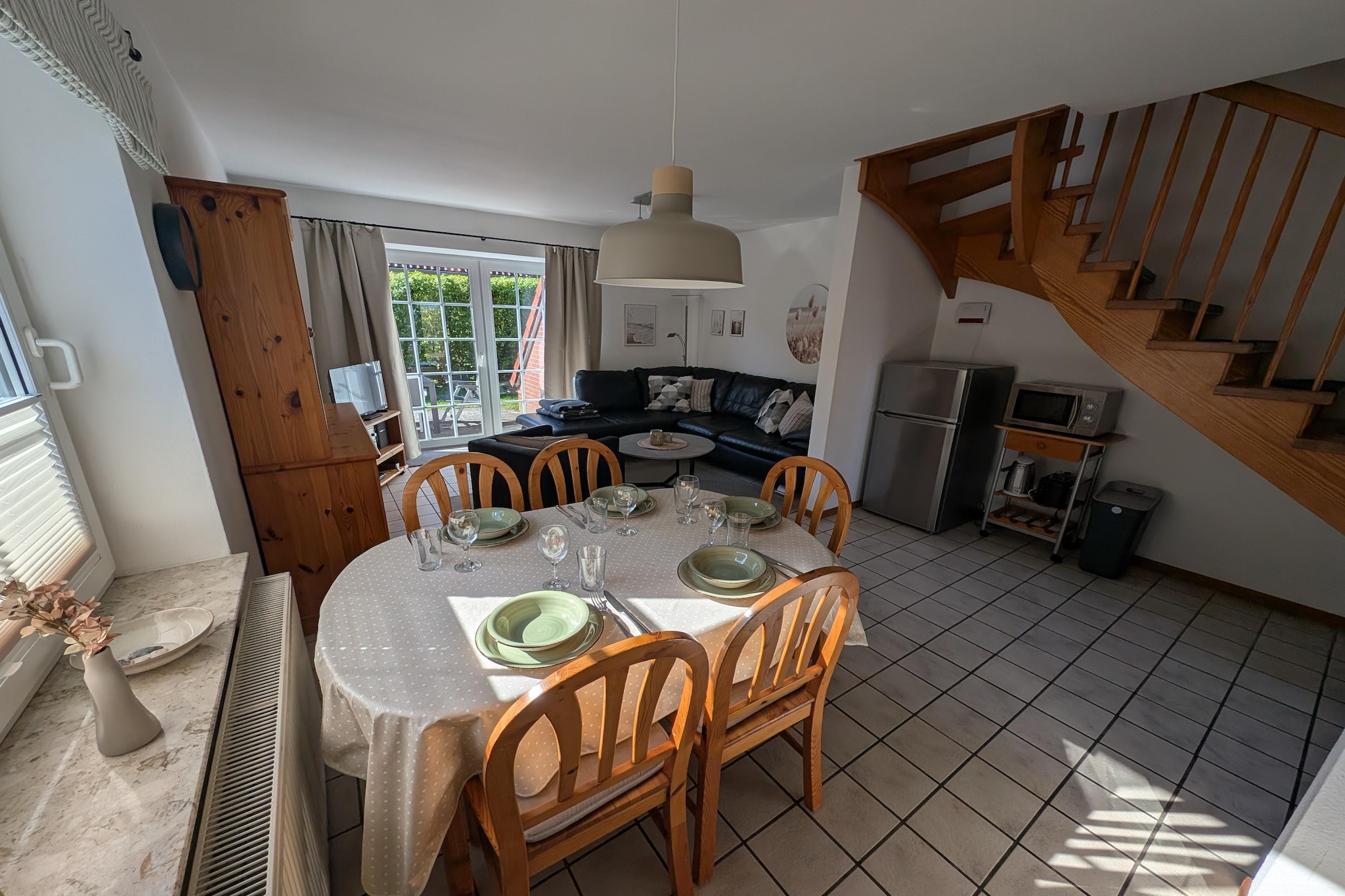 Ferienhaus Neßmersiel-Woonkamer