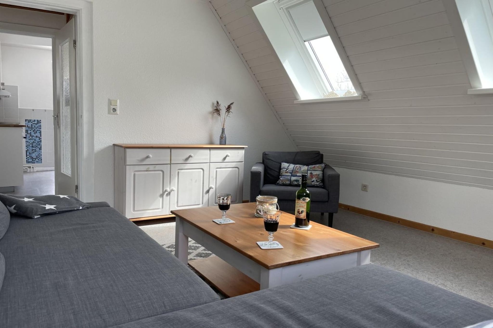 Ferienwohnung Watt 2 - Woonkamer