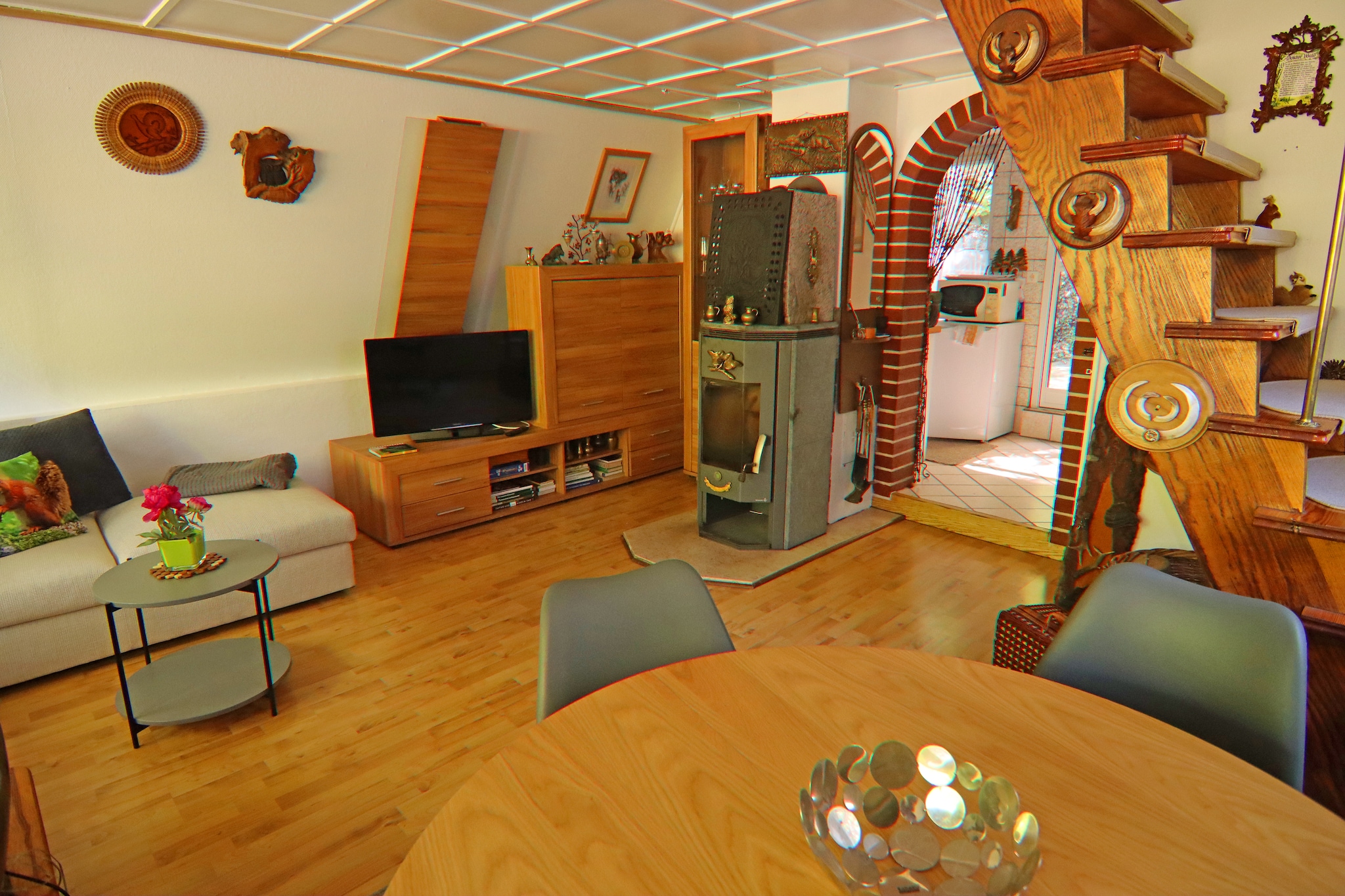 Ferienhaus 60 qm-Woonkamer