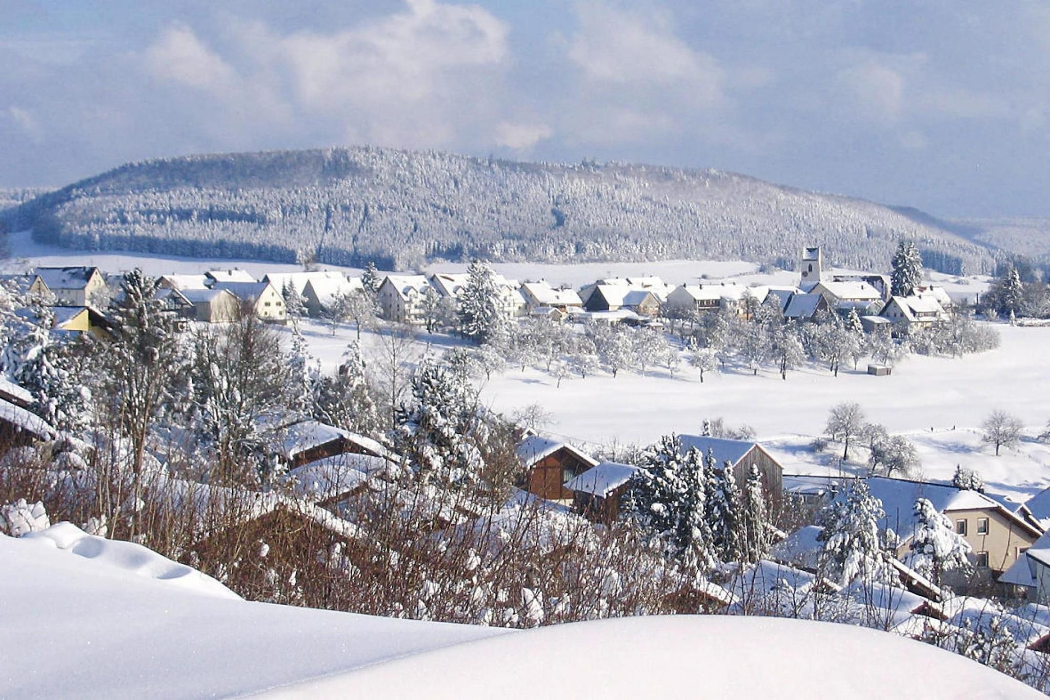Feriendorf Öfingen - 68 qm Typ C Sioux - Uitzicht winter
