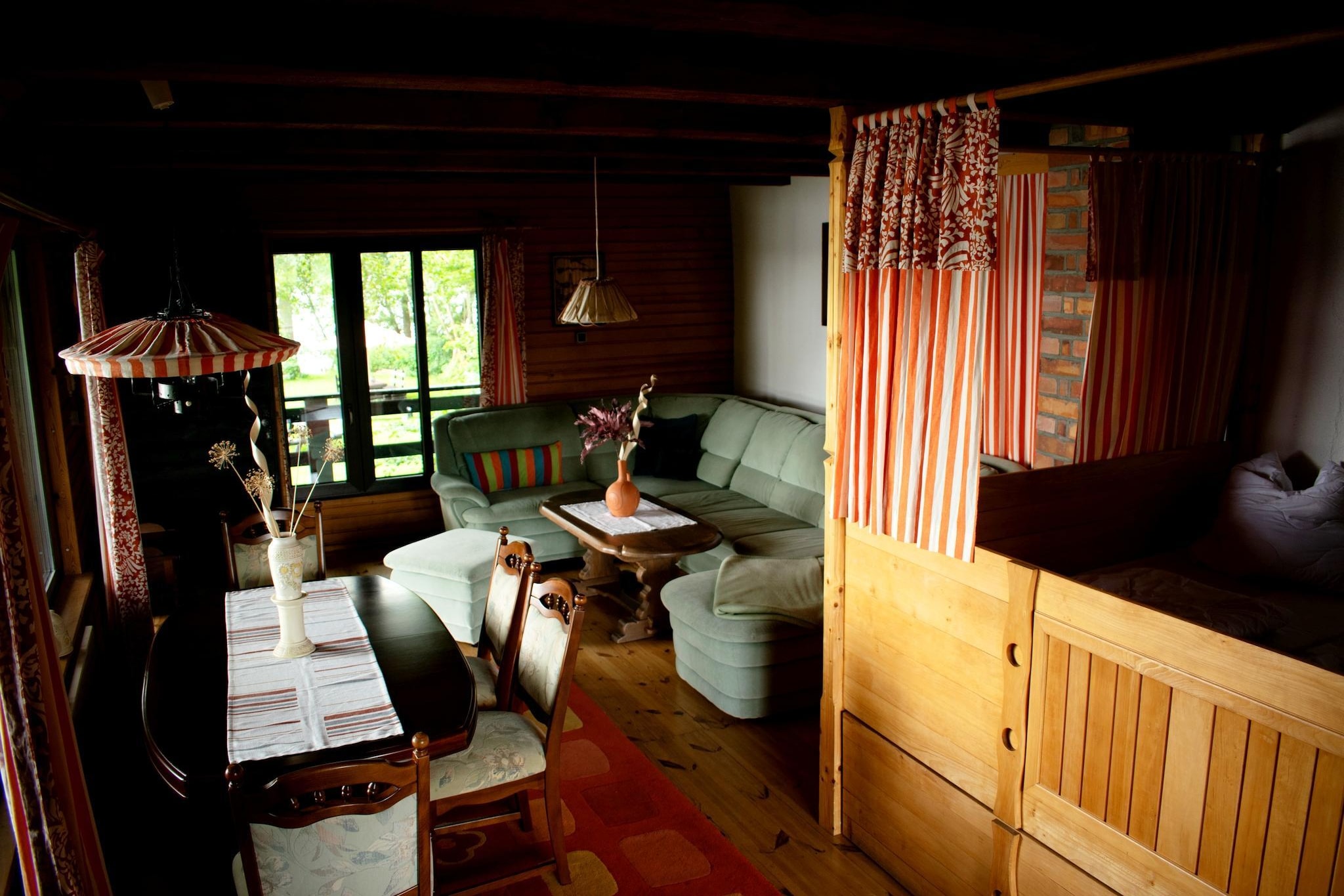 Ferienhaus am See-Woonkamer