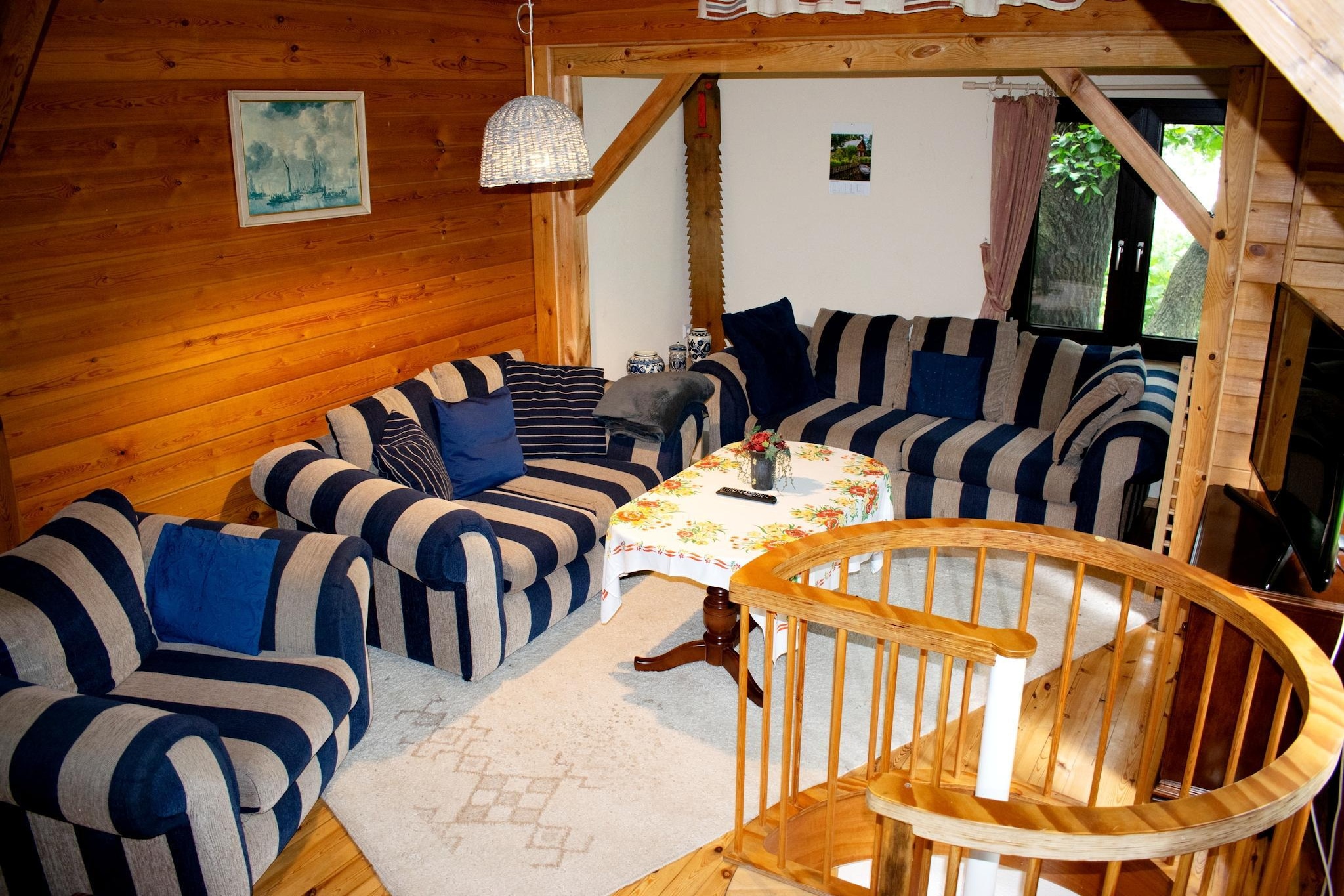 Ferienhaus am See-Woonkamer
