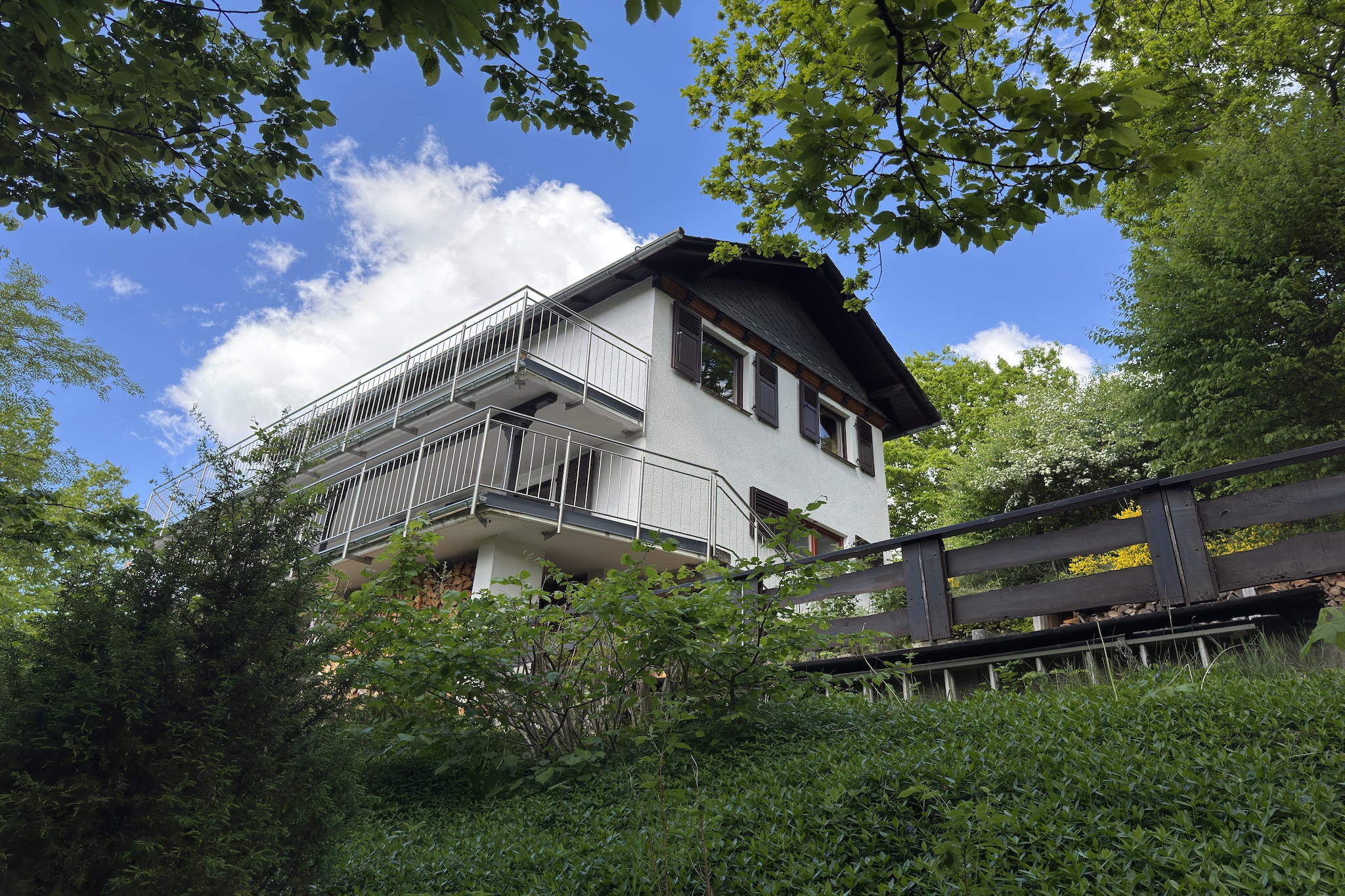 Ferienhaus Sackpfeifenblick-Außenbereich Sommer