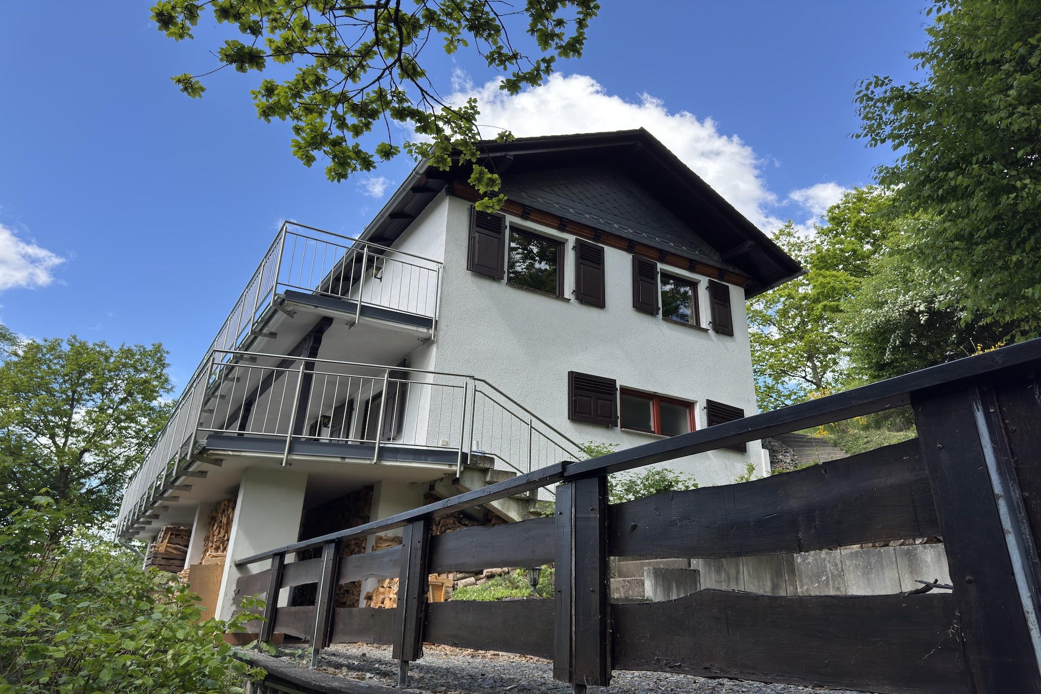 Ferienhaus Sackpfeifenblick-Außenbereich Sommer