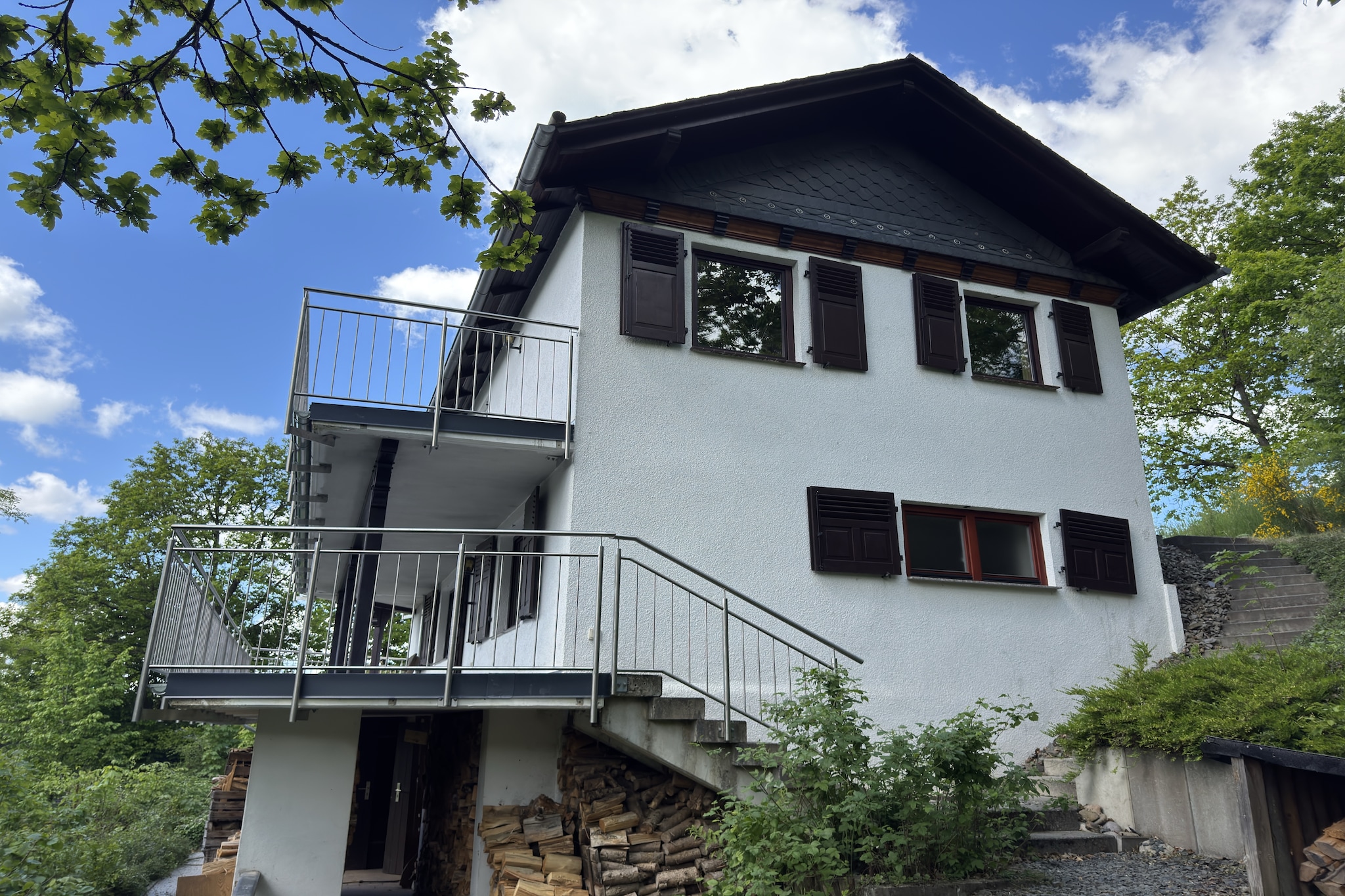 Ferienhaus Sackpfeifenblick-Außenbereich Sommer
