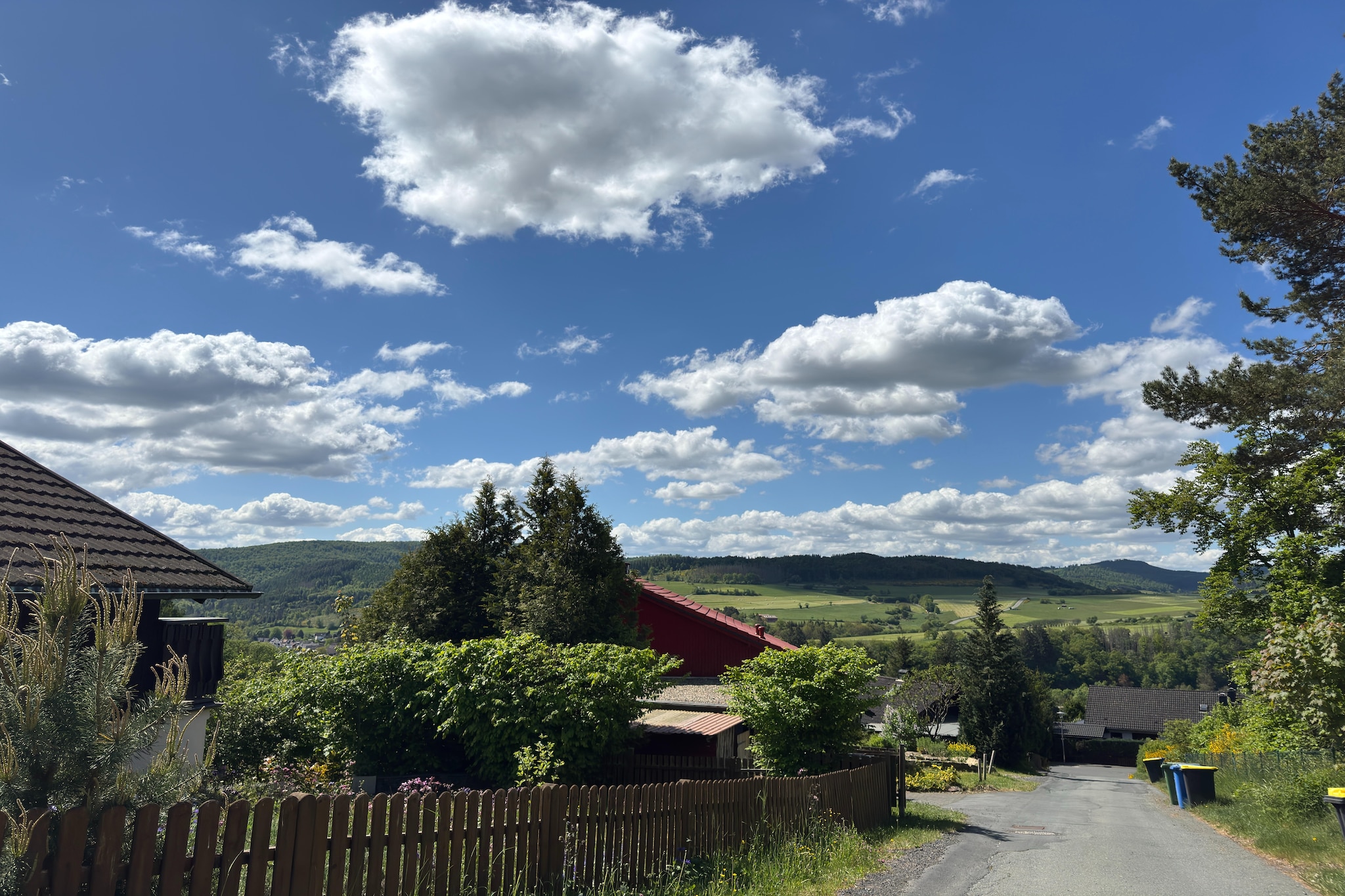 Ferienhaus Sackpfeifenblick-Aussicht Sommer