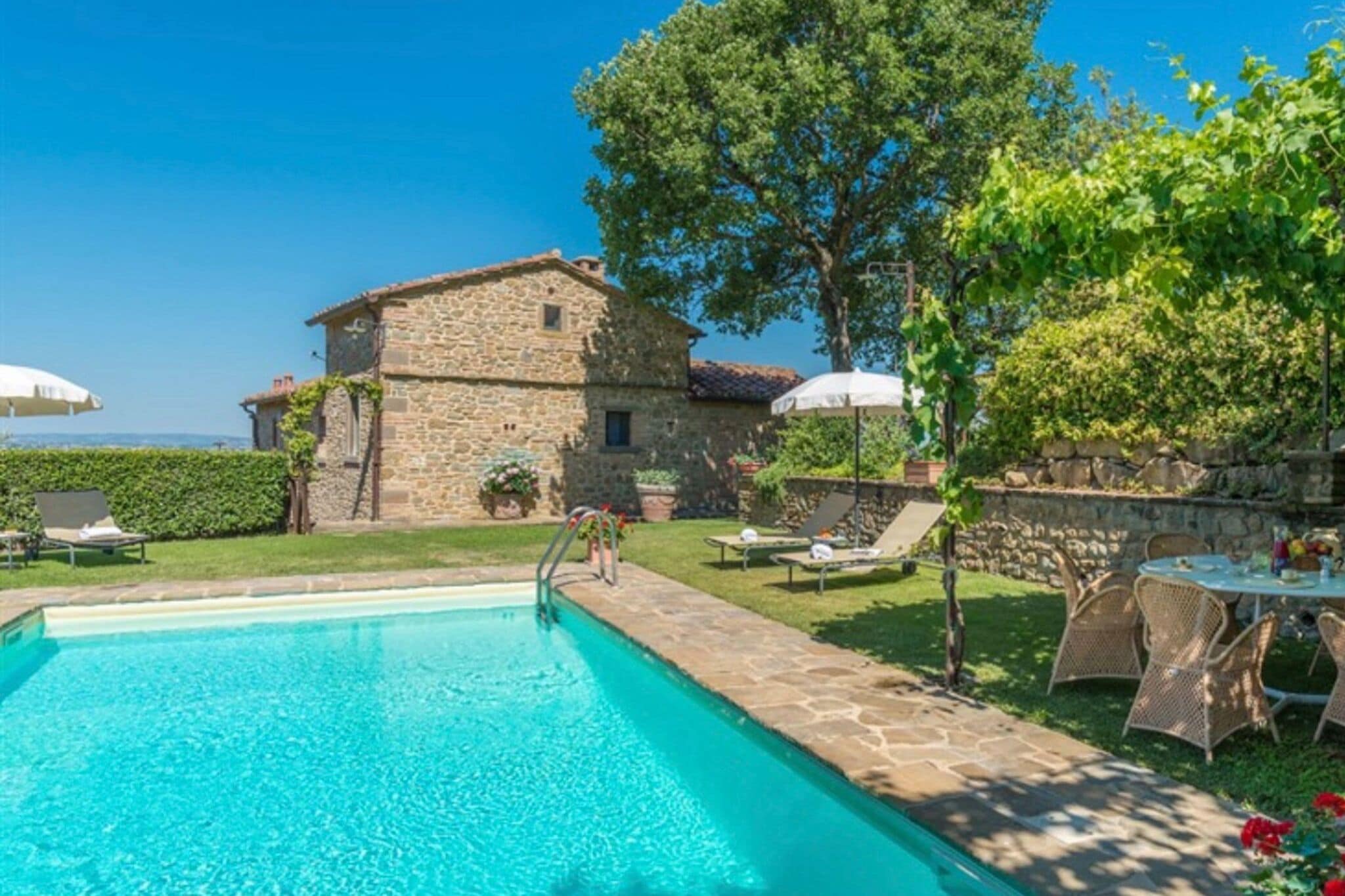 Prachtig vakantiehuis in Cortona met een privézwembad