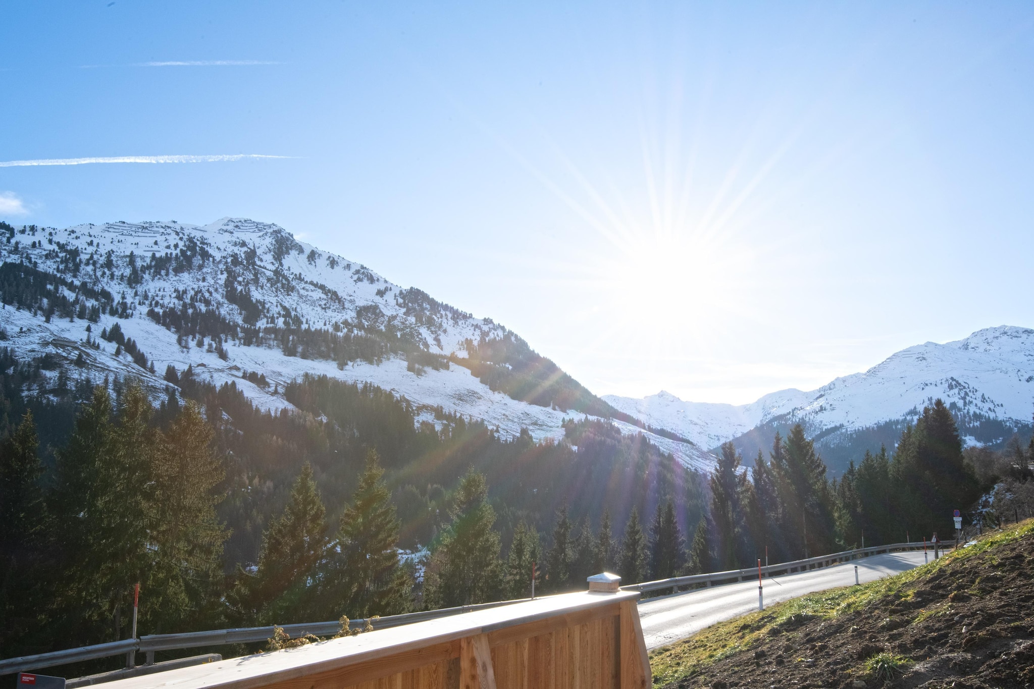 Ferienhaus Marienbergl - 10 Personen-View in winter