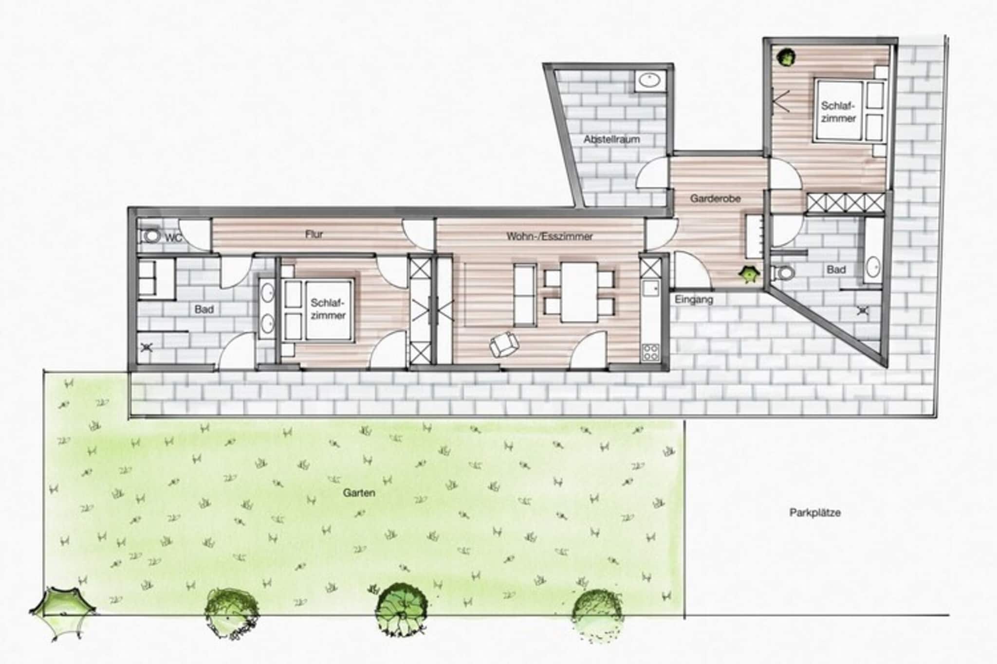 Apartment Gidi und Lisl-Plan d'étage