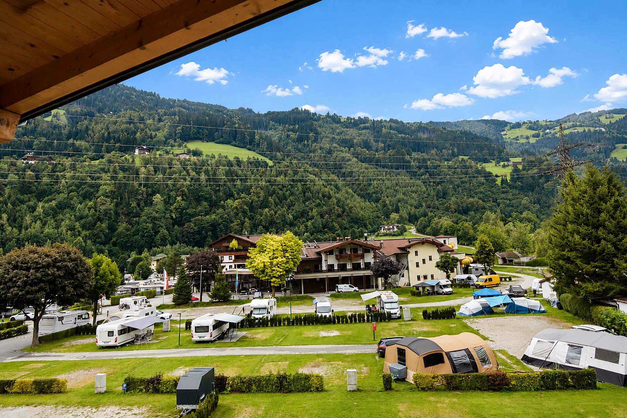 Ferienhaus Sturmer - Uitzicht zomer