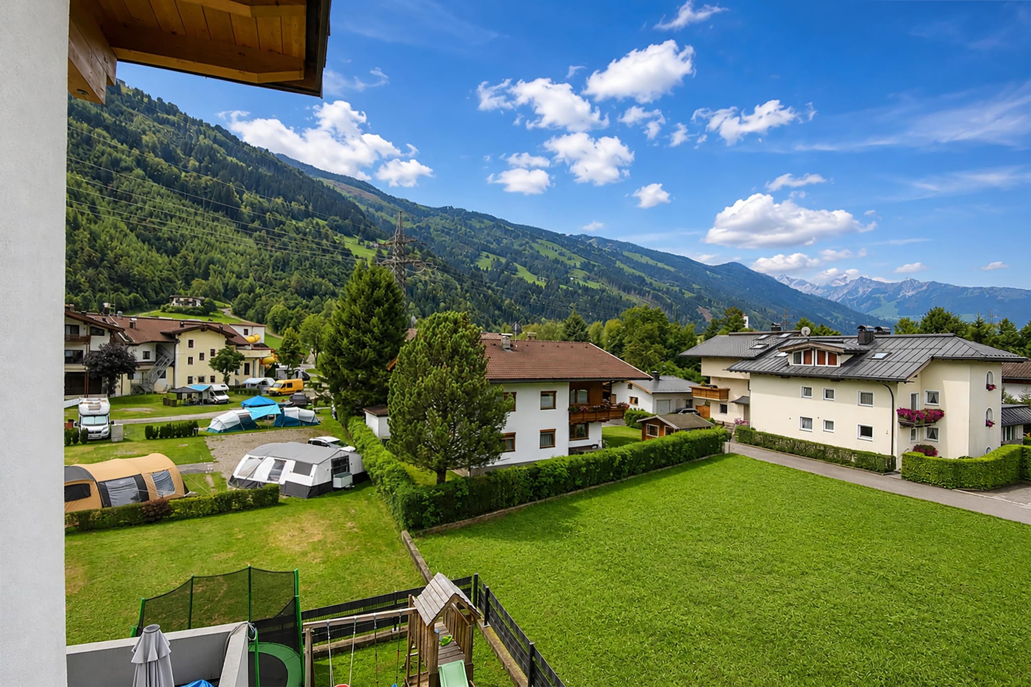Ferienhaus Sturmer - Uitzicht zomer