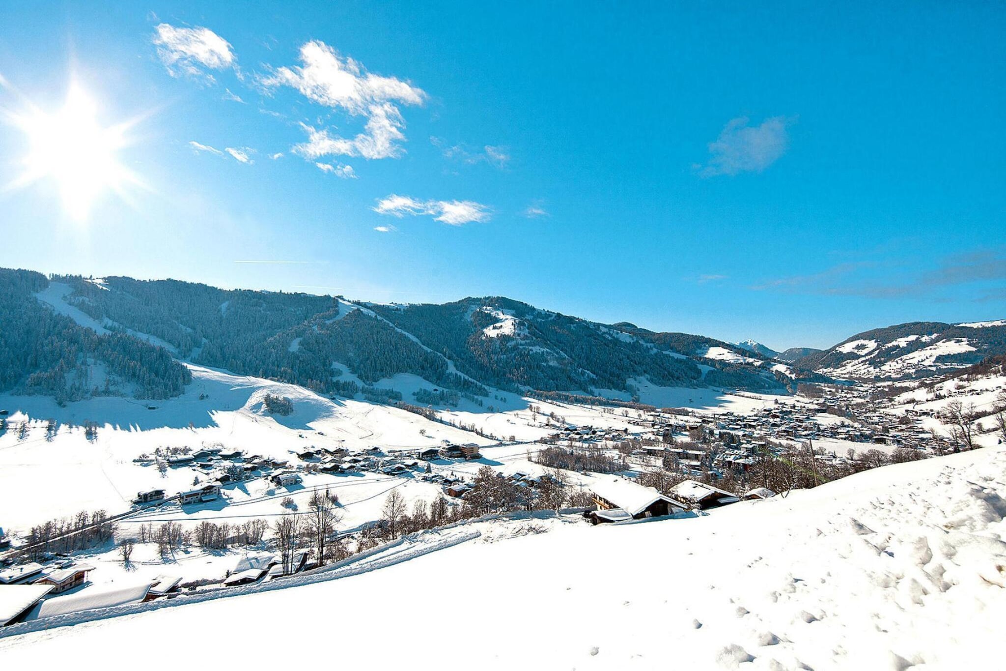 Brunner Apartments-Gebied winter 1km