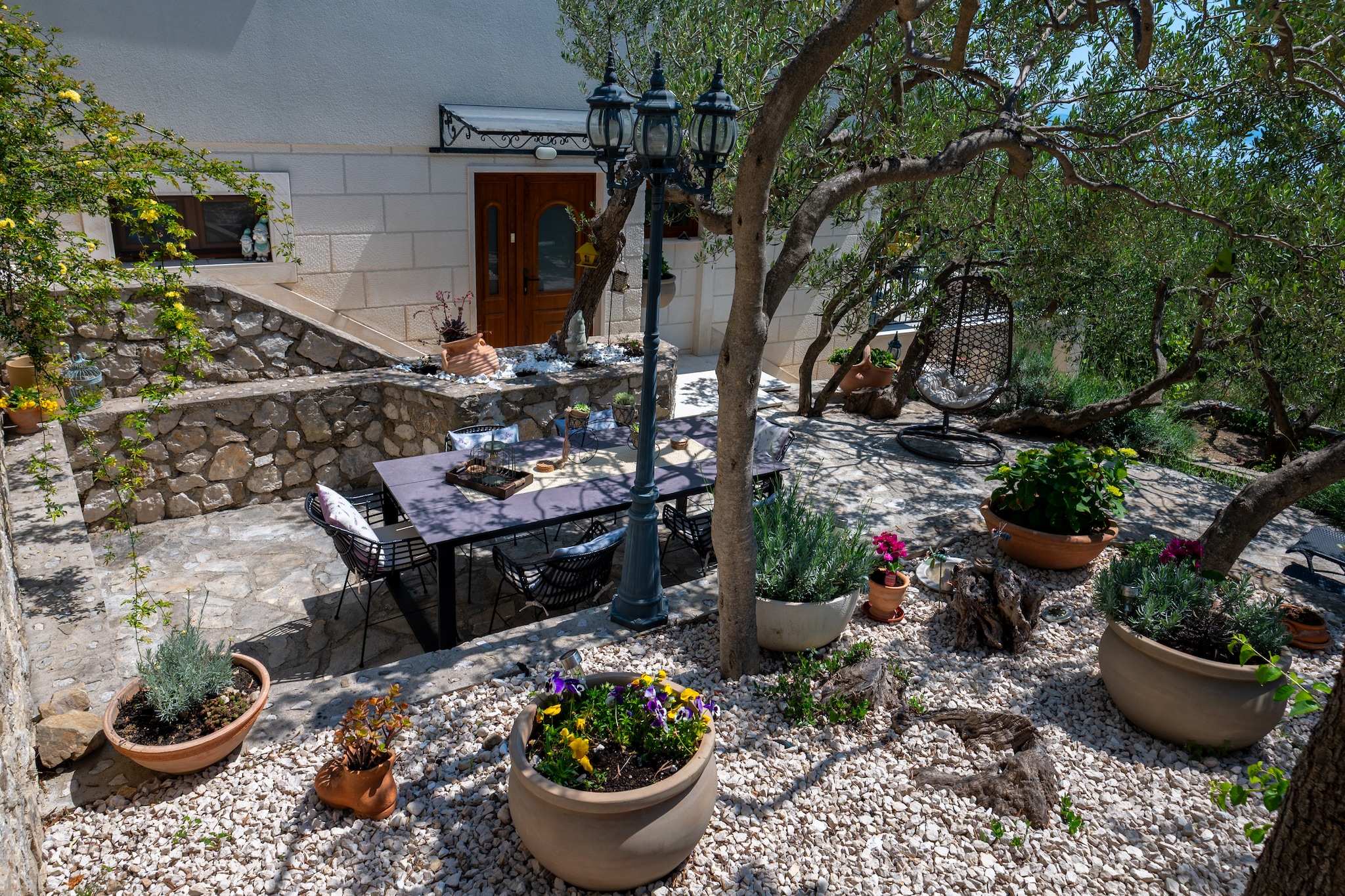 Villa Amare Makarska - E6 circa 150 qm für max 6 Pers-Tuinen zomer